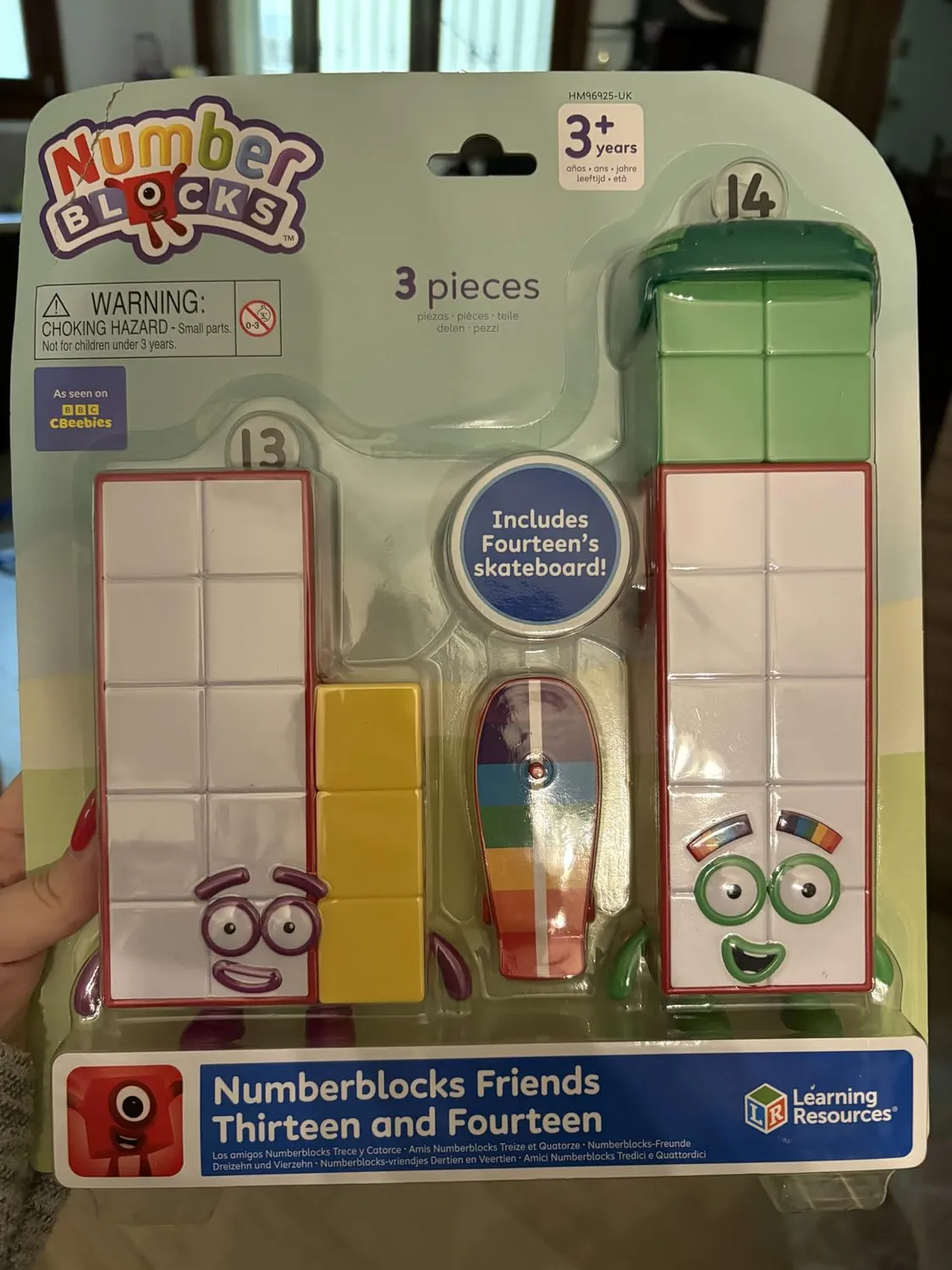 Learning Resources Numberblocks 13+14 Figuren Lernspielzeug Skateboard