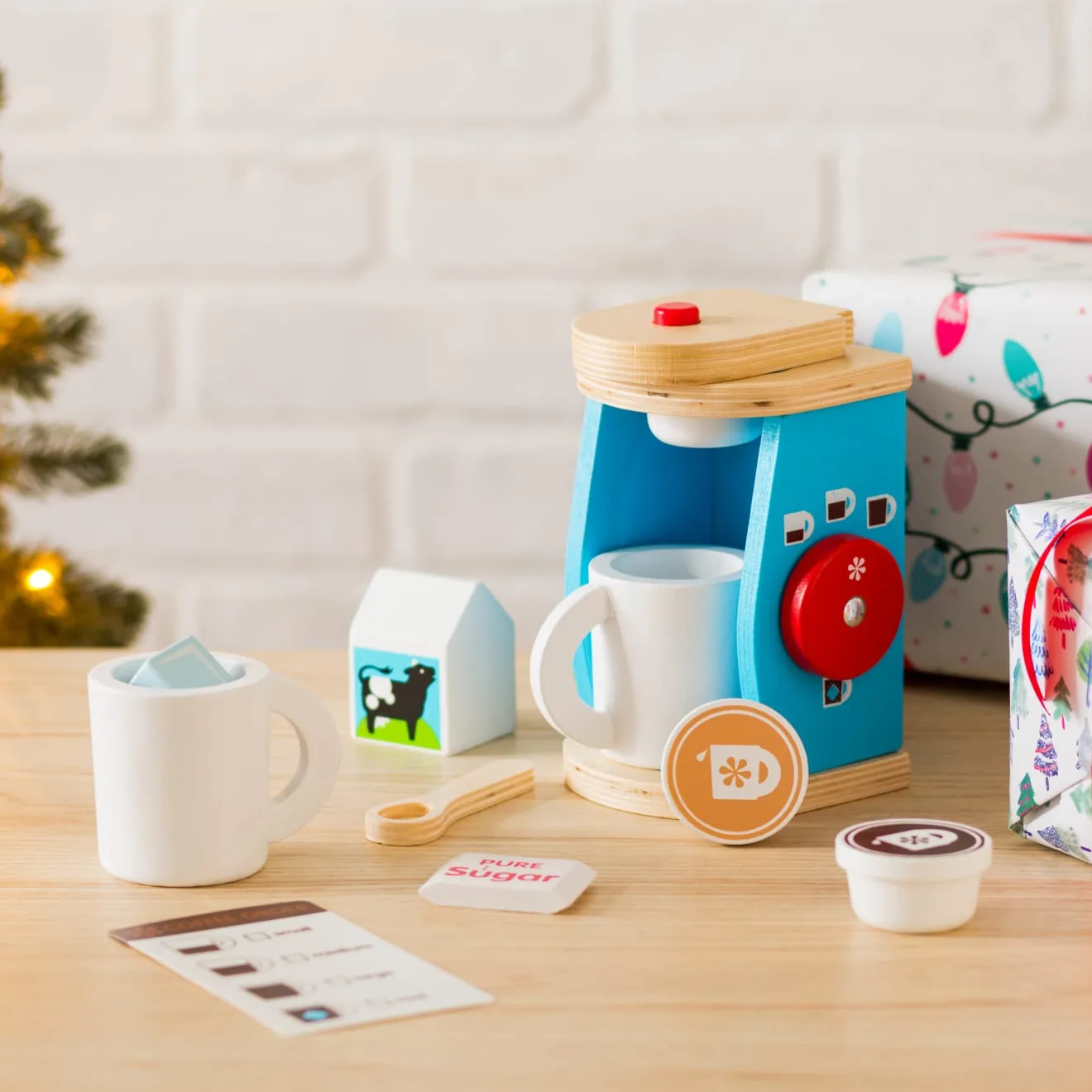Melissa & Doug Brew & Serve Kaffee Set Holz 11-teilig
