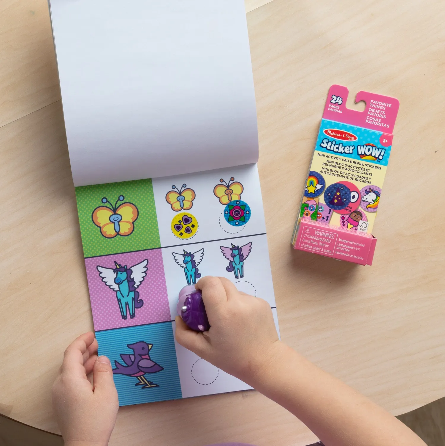 Melissa & Doug Sticker WOW Purple Unicorn Sticker-Set 500 Sticker