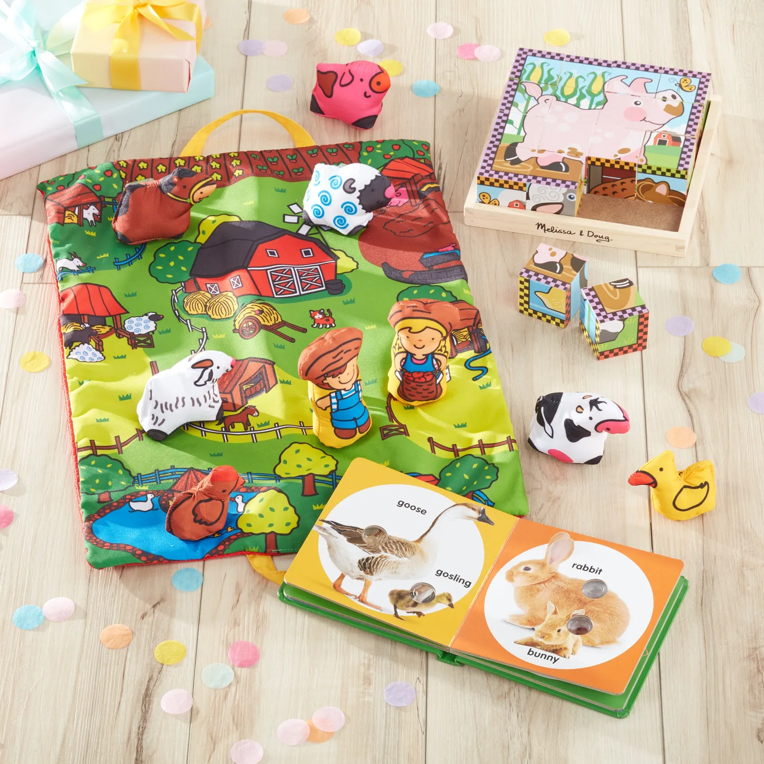 Melissa & Doug Poke-a-Dot Bauernhof Pappbilderbuch Tiere