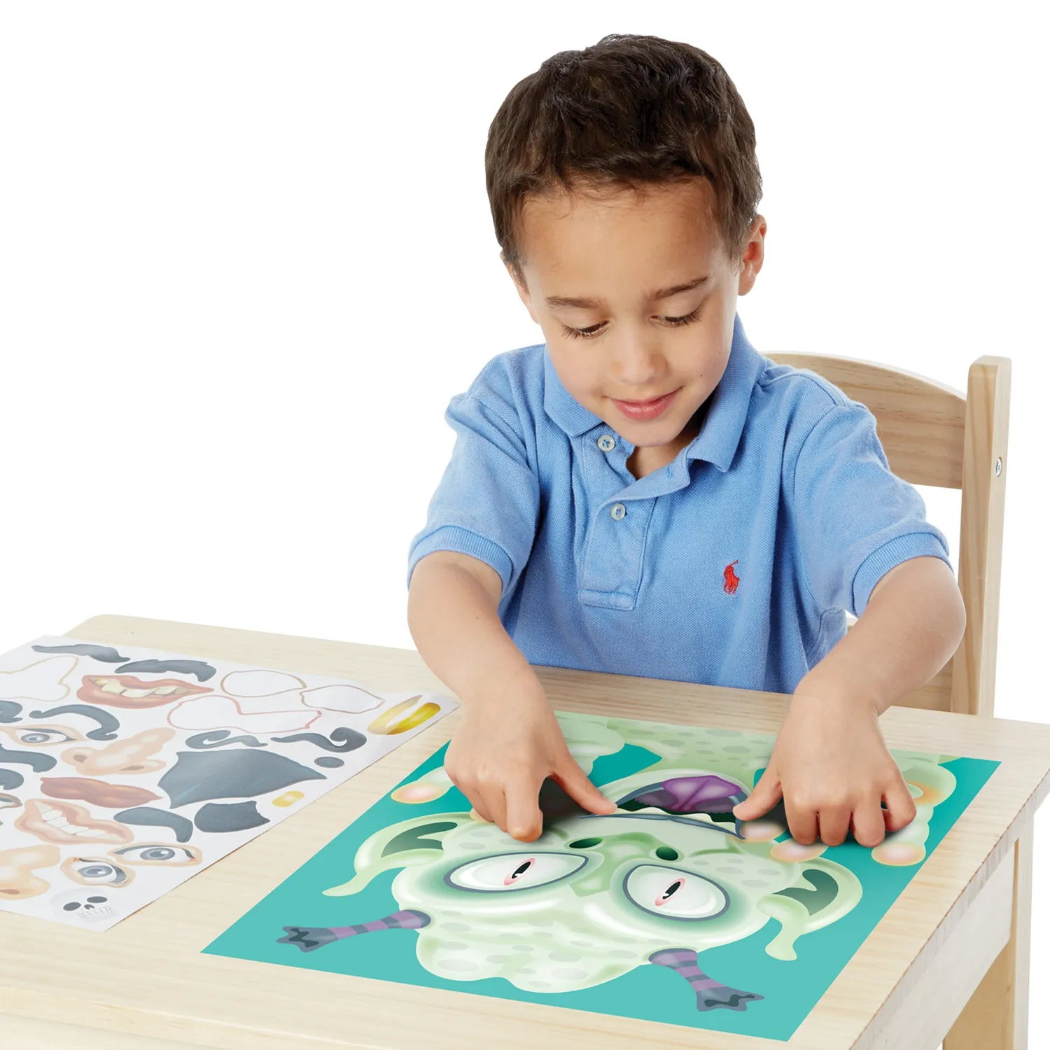 Melissa & Doug Make-a-Face Stickerheft Crazy Characters 160