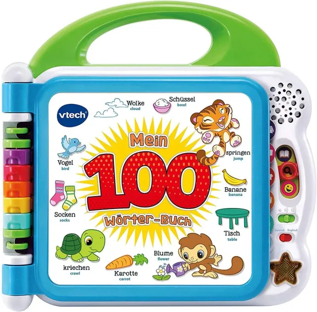 VTech Mein 100-Wörter-Buch Bilderbuch Deutsch-Englisch