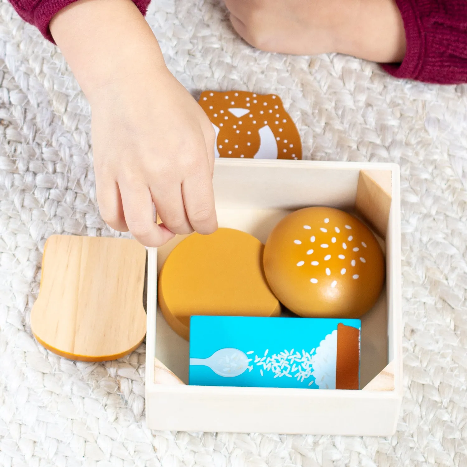 Melissa & Doug Getreide Holzlebensmittel Spielessen Set ab 2 Jahre