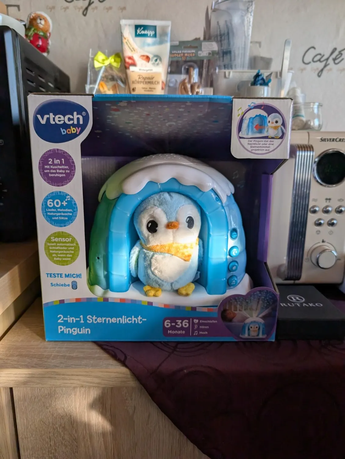 VTech Baby Sternenlicht-Pinguin Einschlafhilfe Projektor 6-36 Monate