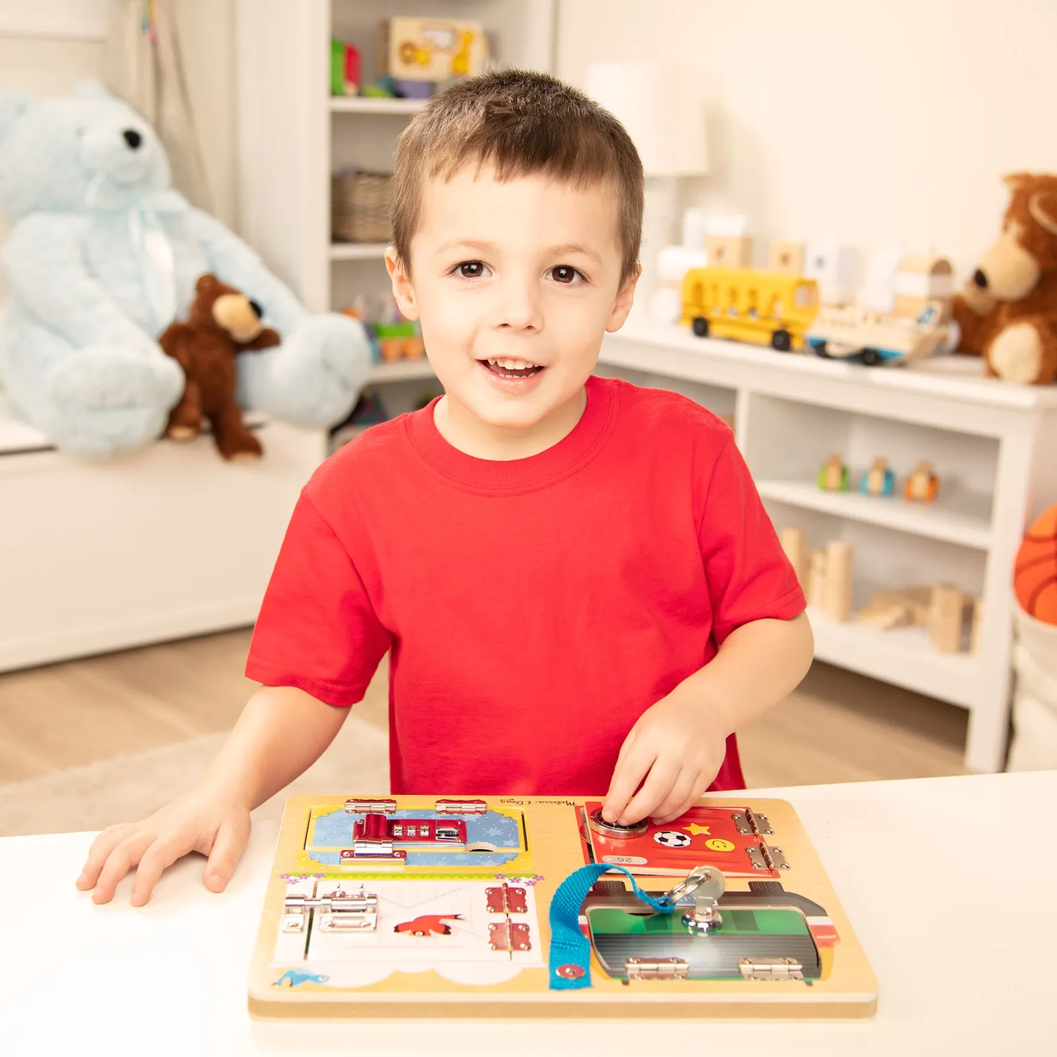 Melissa & Doug Locks & Latches Board Lernbrett Holz Schlösser