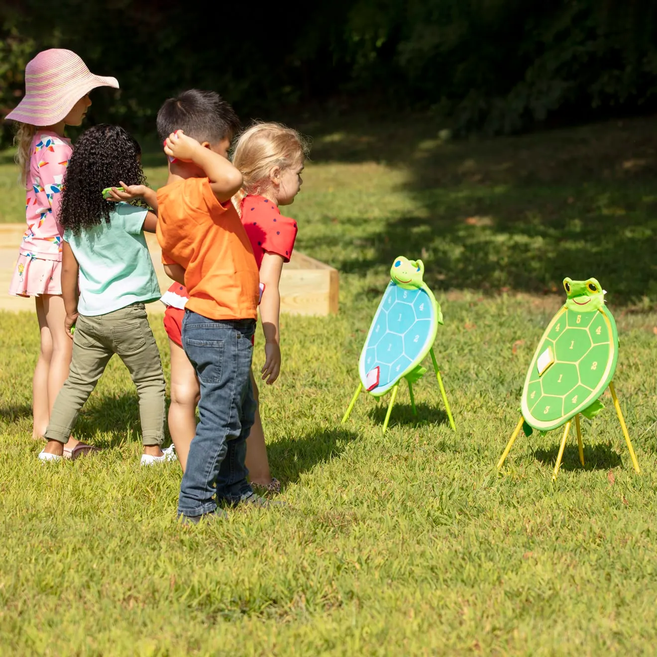 Melissa & Doug Dilly Dally Zielwurfspiel Schildkröte Bohnenbeutel