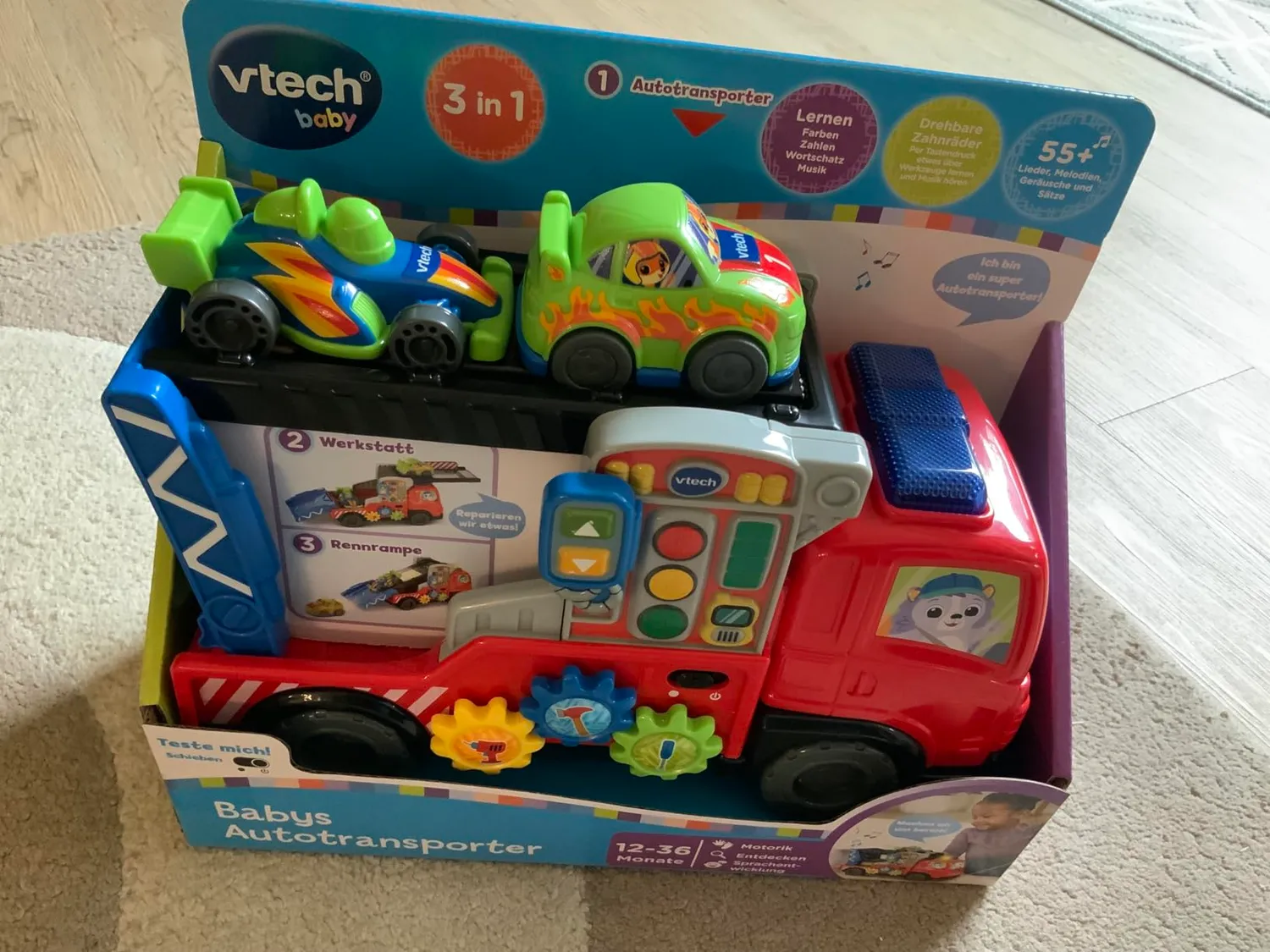VTech Baby Autotransporter Abschleppwagen mit 2 Autos