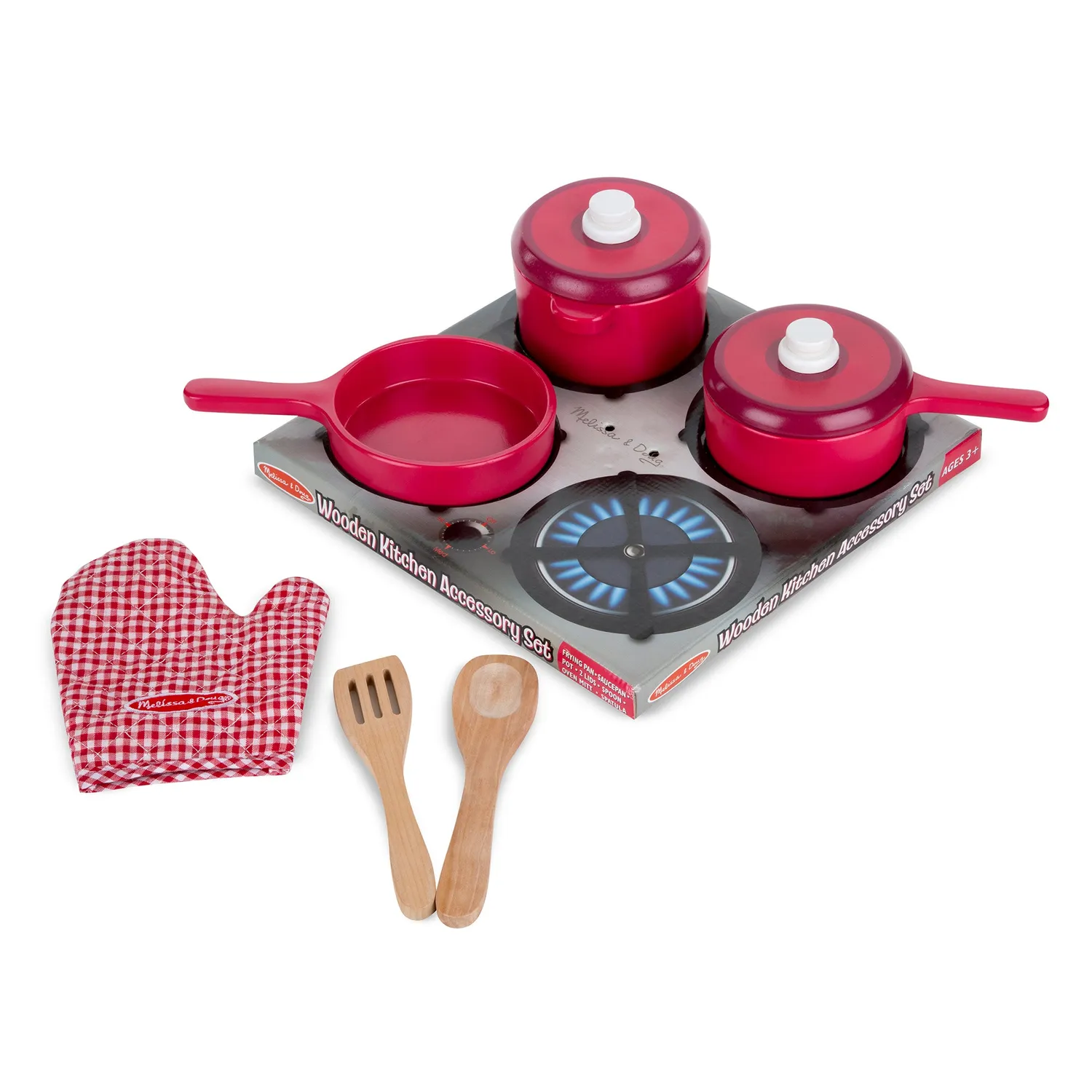 Melissa & Doug Küchen Zubehör Spielset Holz 8-teilig