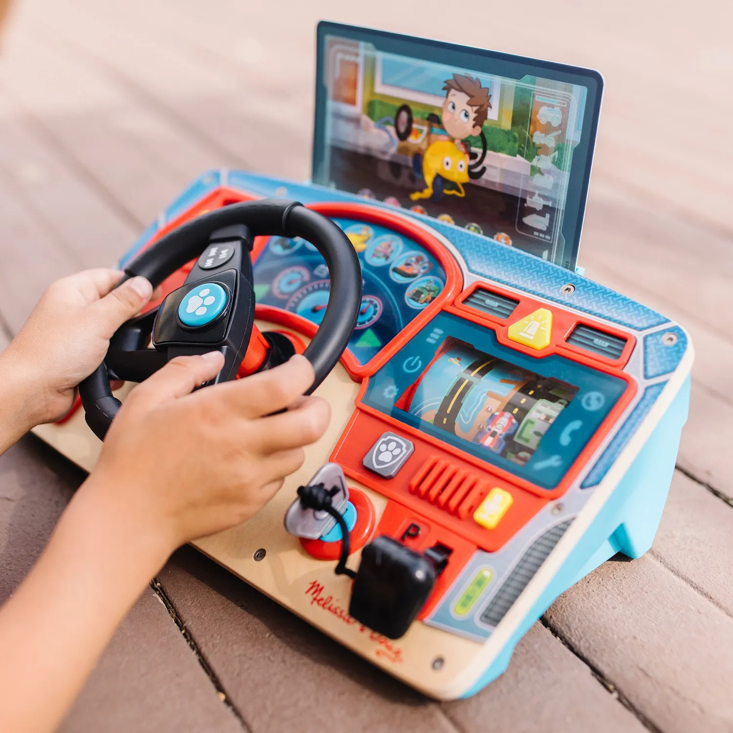Melissa and Doug PAW Patrol Dashboard Holz Lenkrad