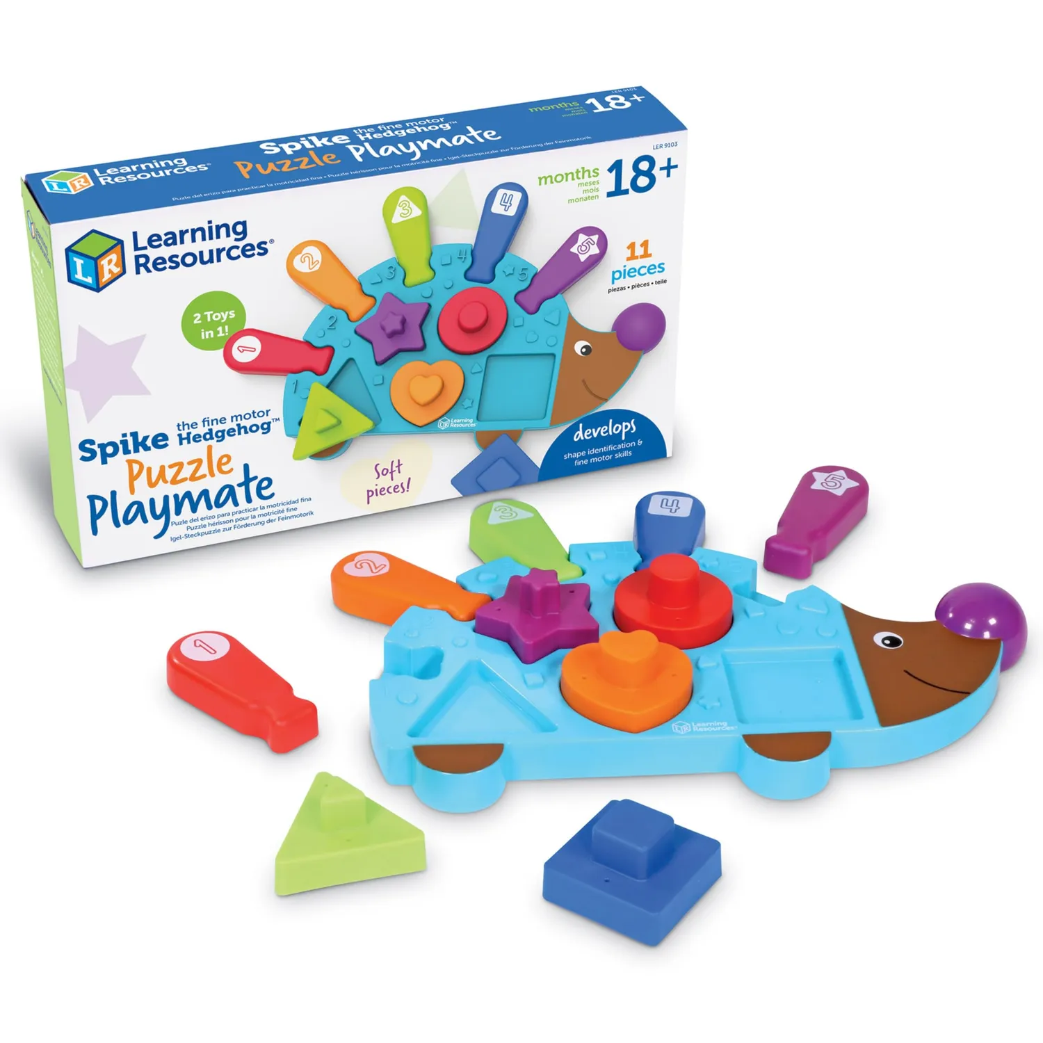 Learning Resources Spike der Igel Motorikspielzeug blau 12-teilig
