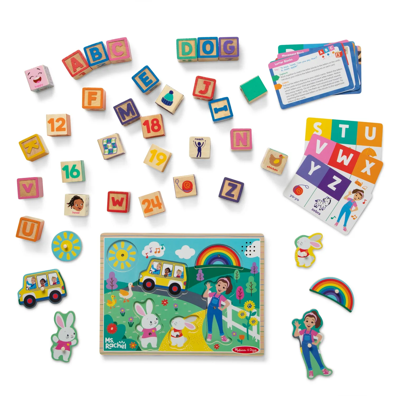 Melissa & Doug Ms. Rachel Lernspielzeug Set 2-teilig Holz