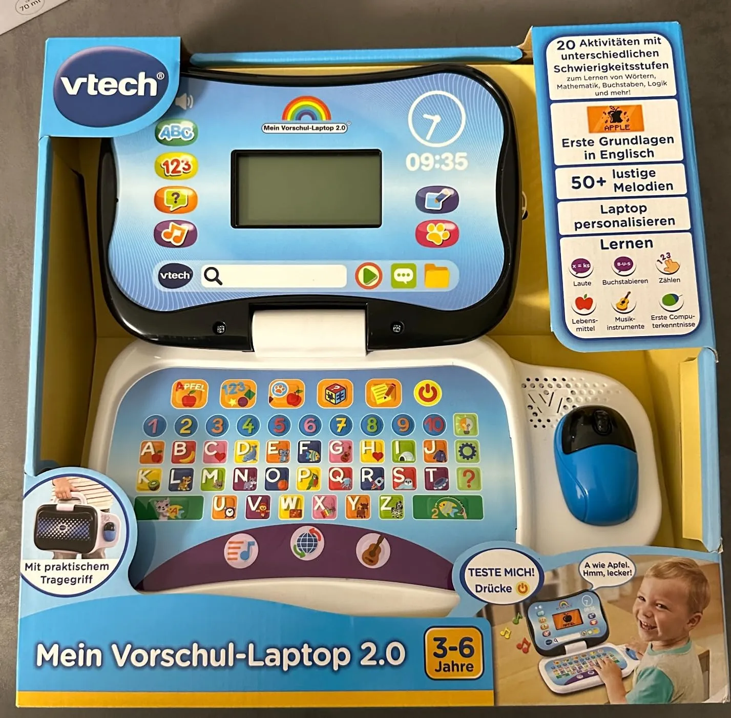 VTech Mein Vorschul-Laptop 2.0 Lerncomputer Blau 3-6 Jahre