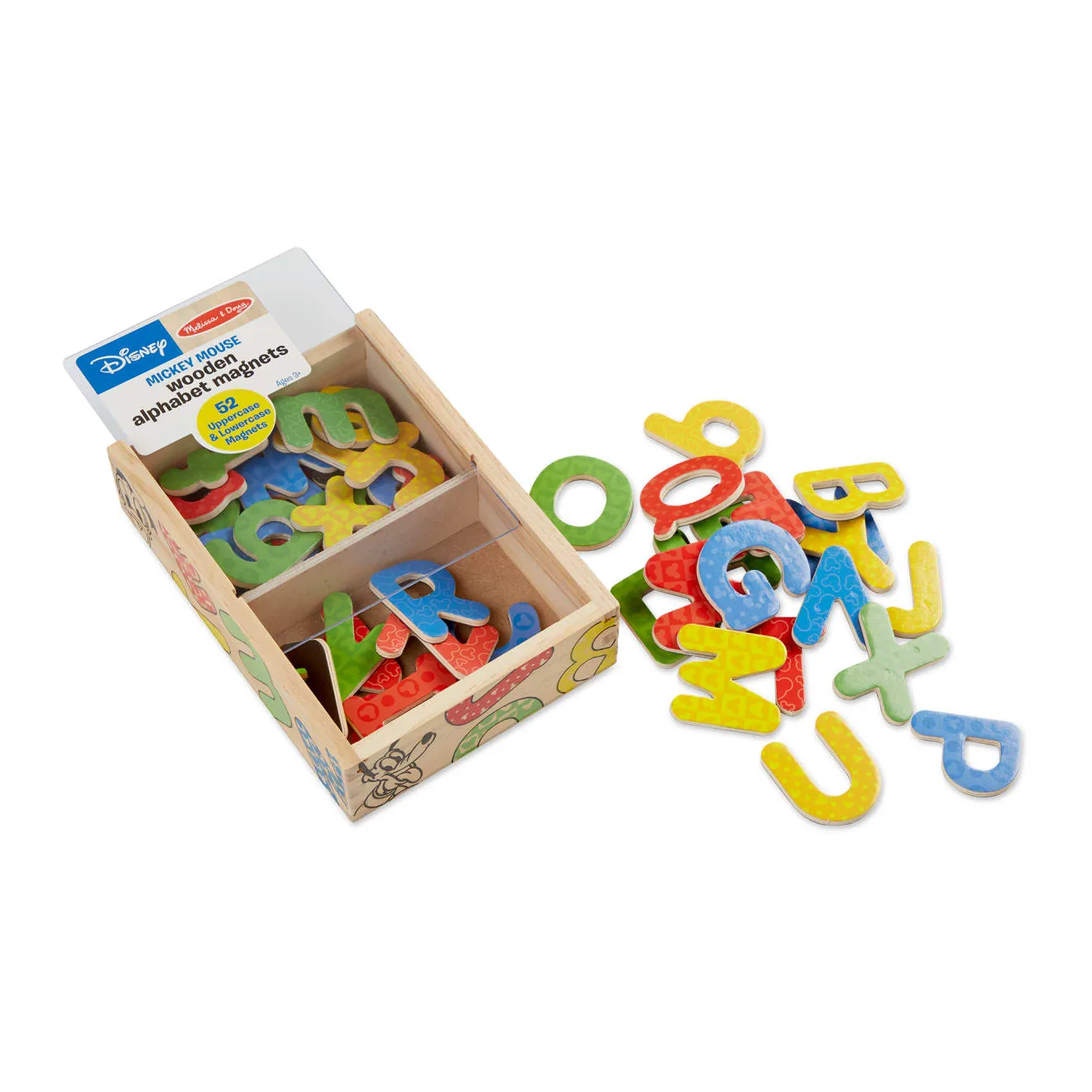 Melissa & Doug Disney Mickey Friends Magnetbuchstaben Holz 52tlg