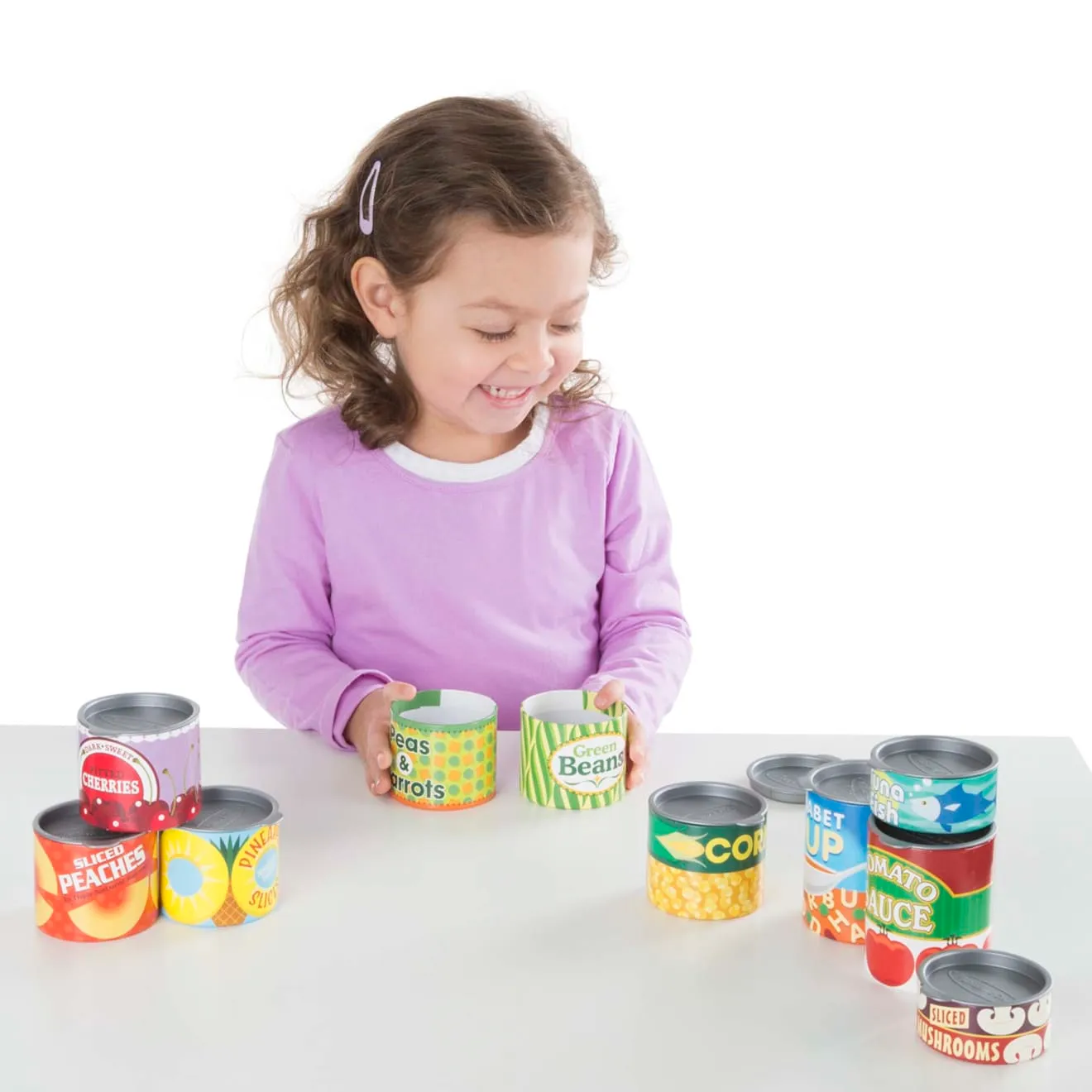 Melissa & Doug Let's Play House Grocery Cans Spielessen Dosen-Set