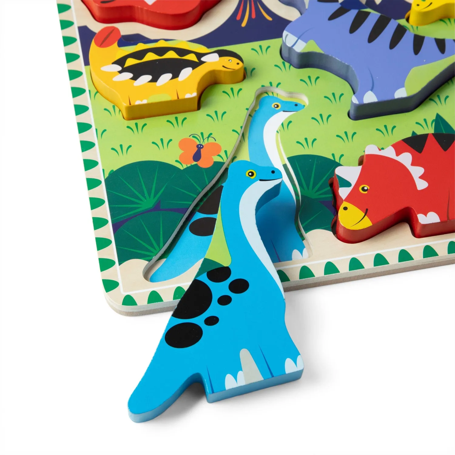 Melissa & Doug Dinosaurs Holzpuzzle 7 Teile Dino