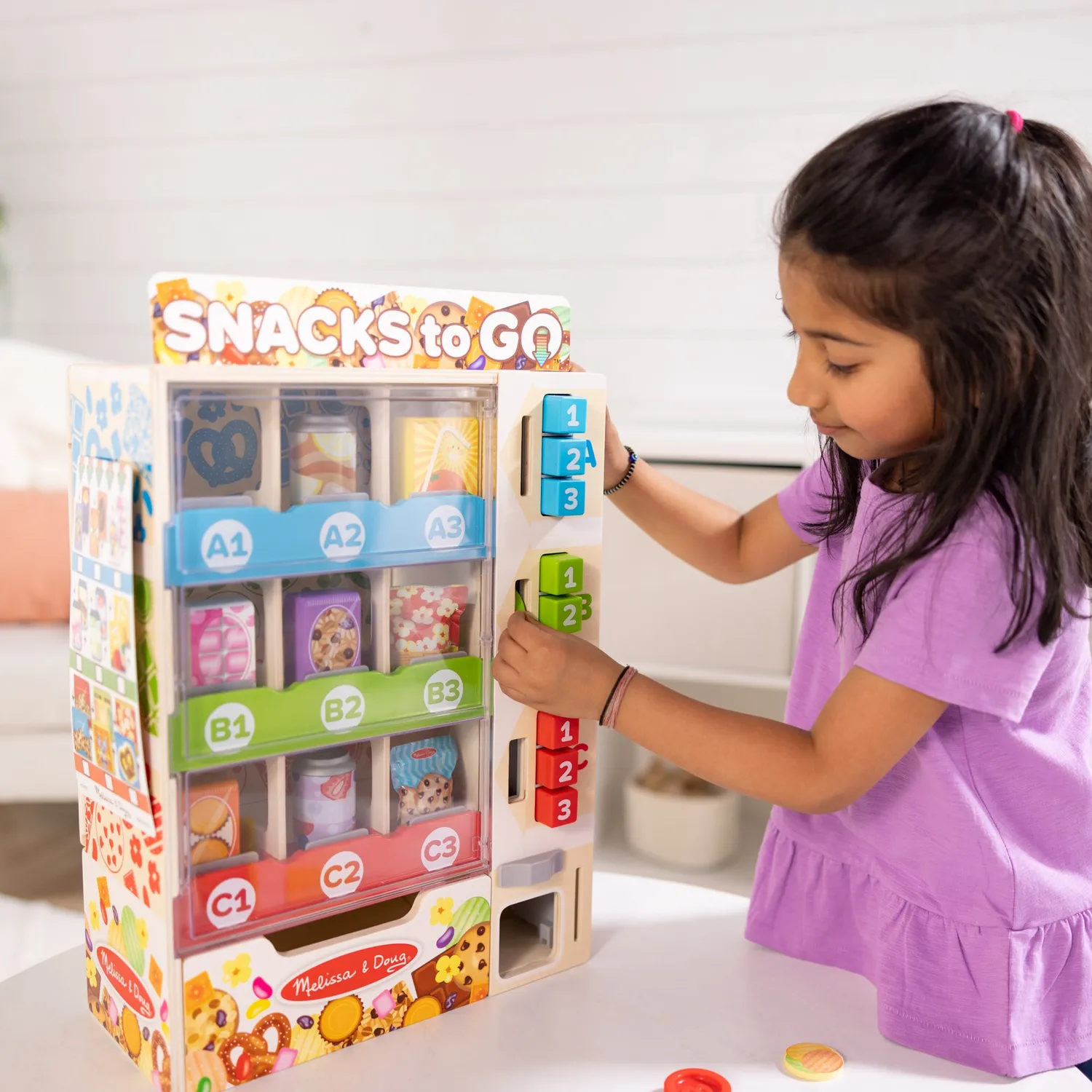 Melissa & Doug Sort Stock Select Verkaufsautomat Holz Set