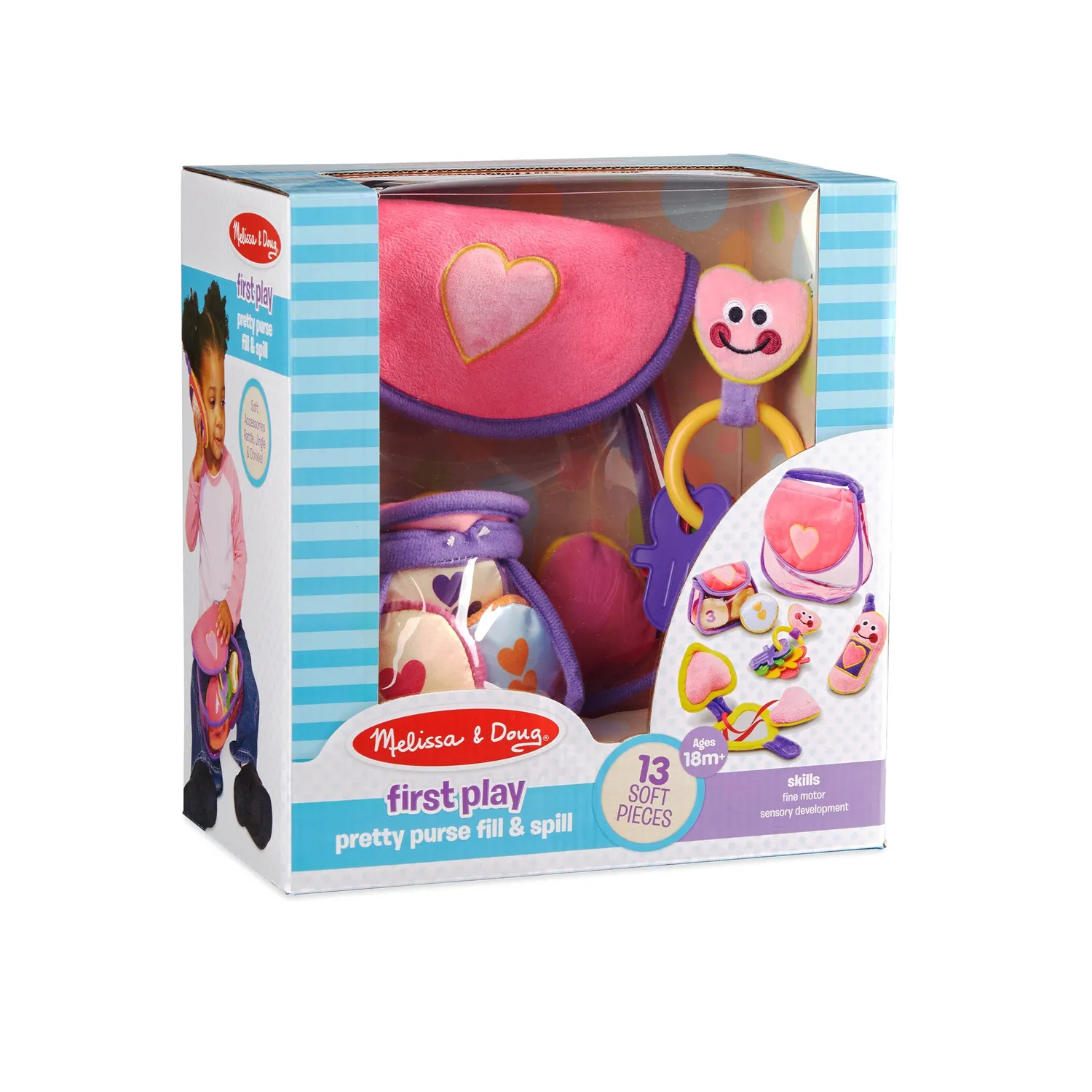 Melissa & Doug Pretty Purse Handtasche Stoffspielzeug 6-tlg