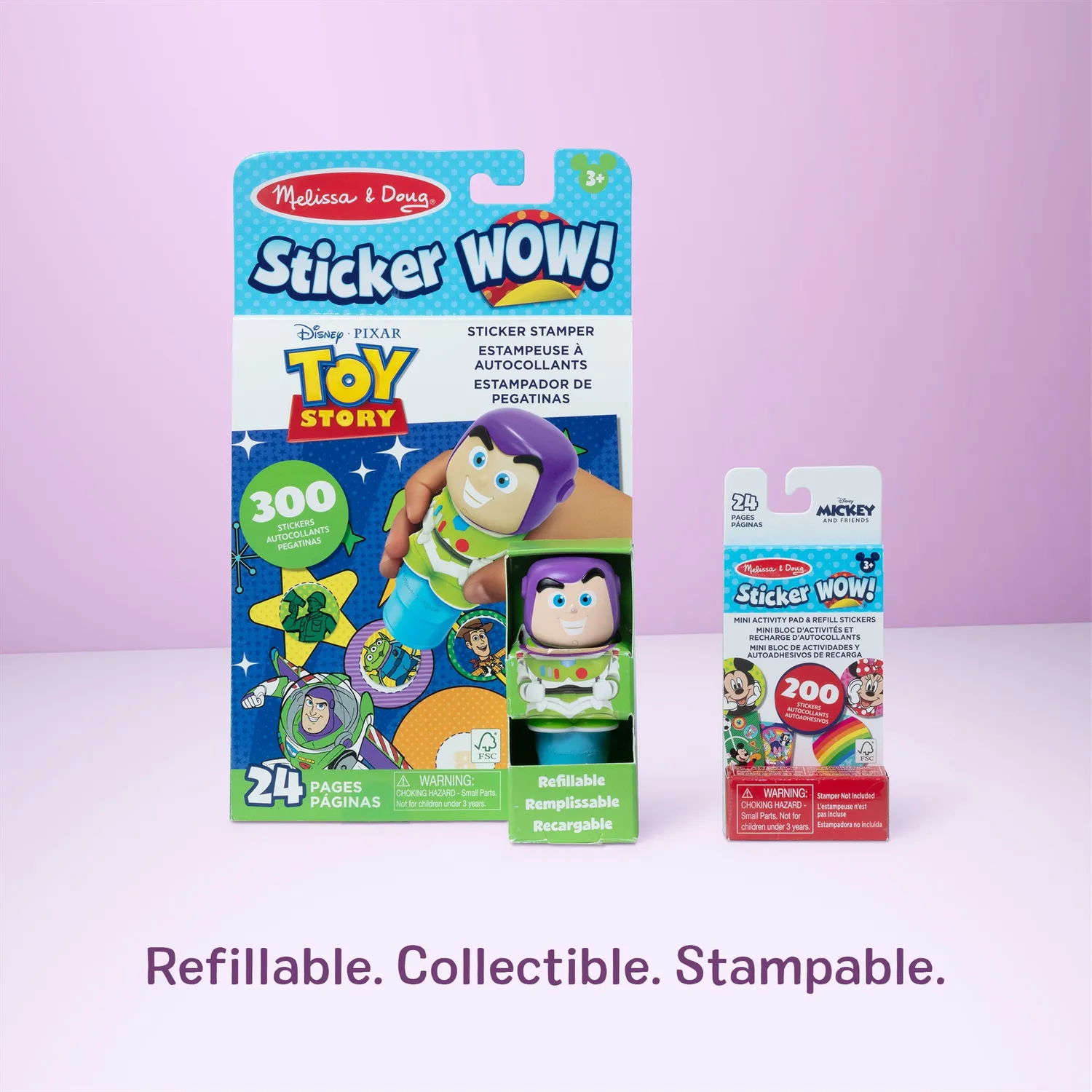 Melissa & Doug Sticker WOW Buzz Lightyear Stempel-Set 500 Sticker