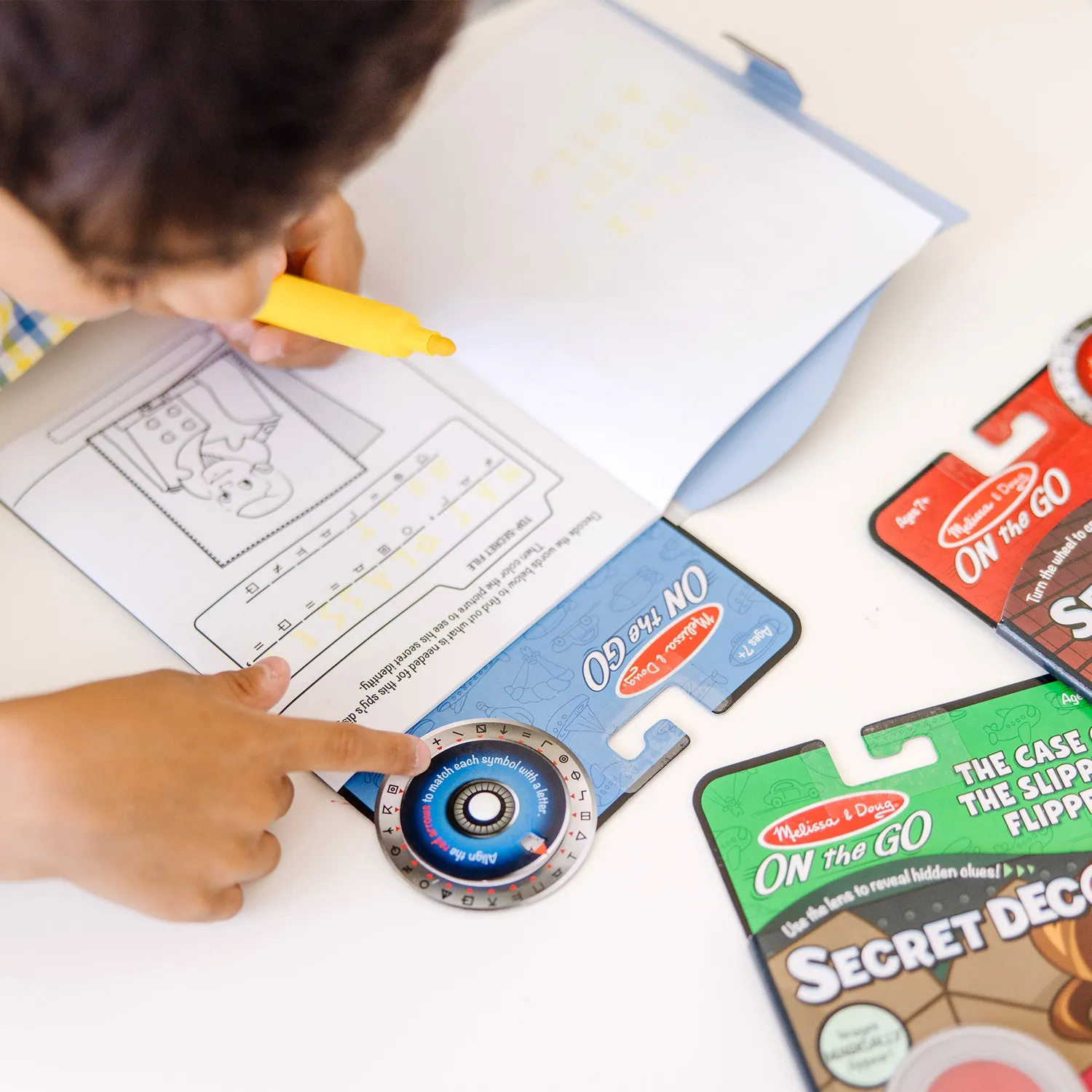 Melissa & Doug Secret Decoder Rätselheft 3er Set Geheimtinte