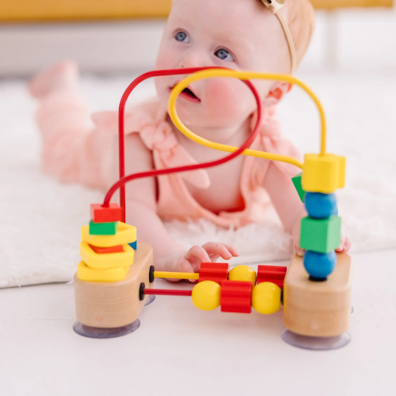 Melissa & Doug First Bead Maze Motorikschleife Baby Holz