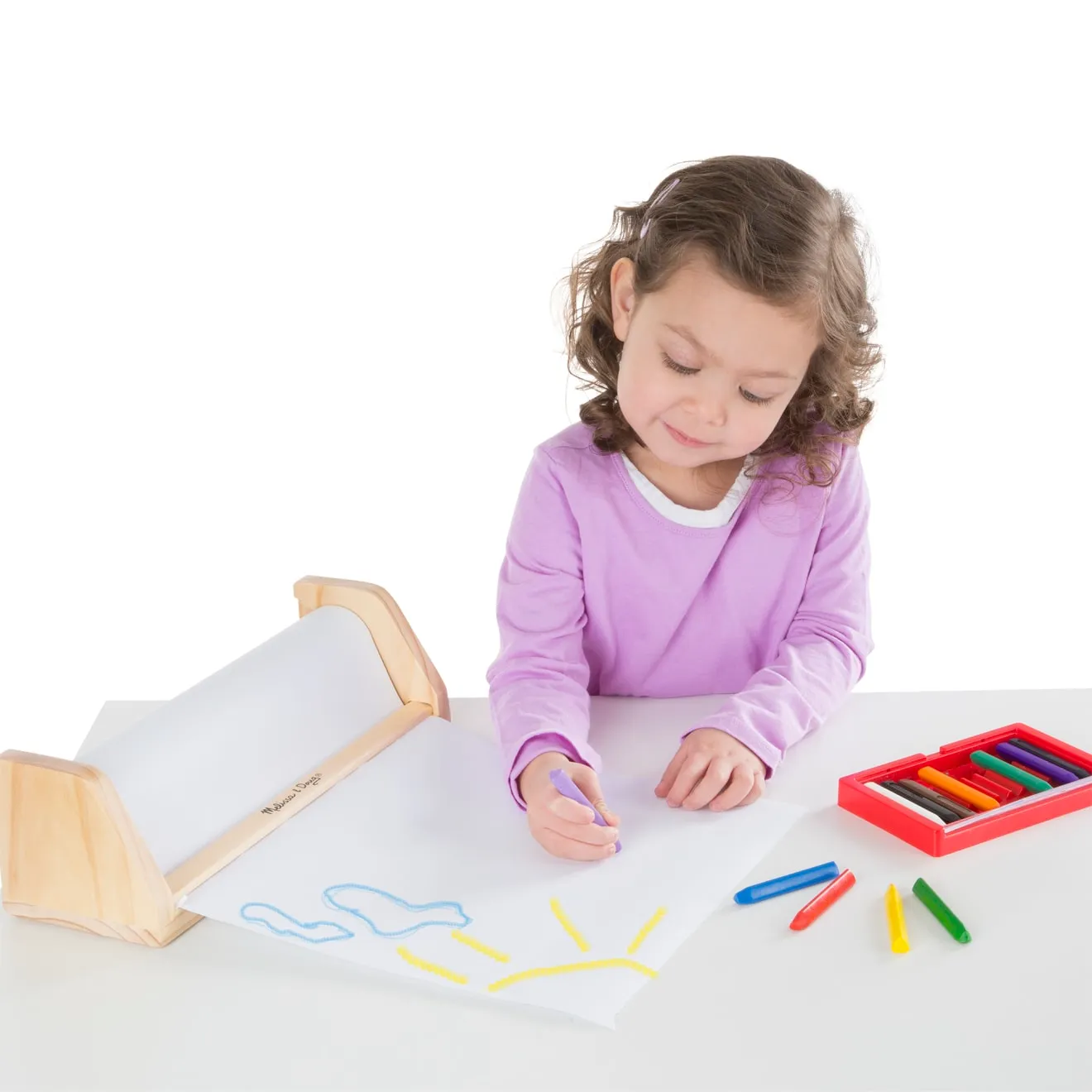 Melissa & Doug Papierrollenhalter Spielpapier Holz 30cm