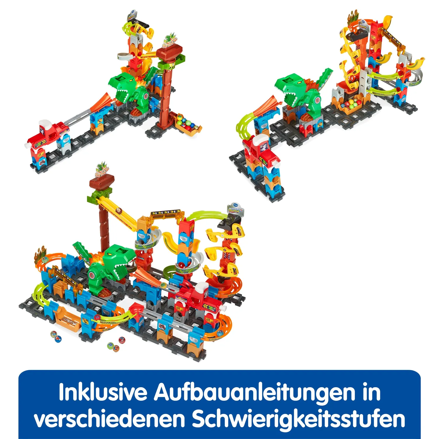 VTech Marble Rush Dino Adventures XL400 Murmelbahn 109-tlg.