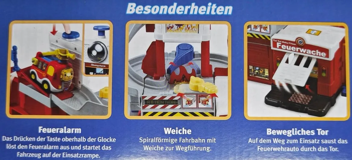 VTech Tut Tut Baby Flitzer Feuerwache Spielset mit Auto
