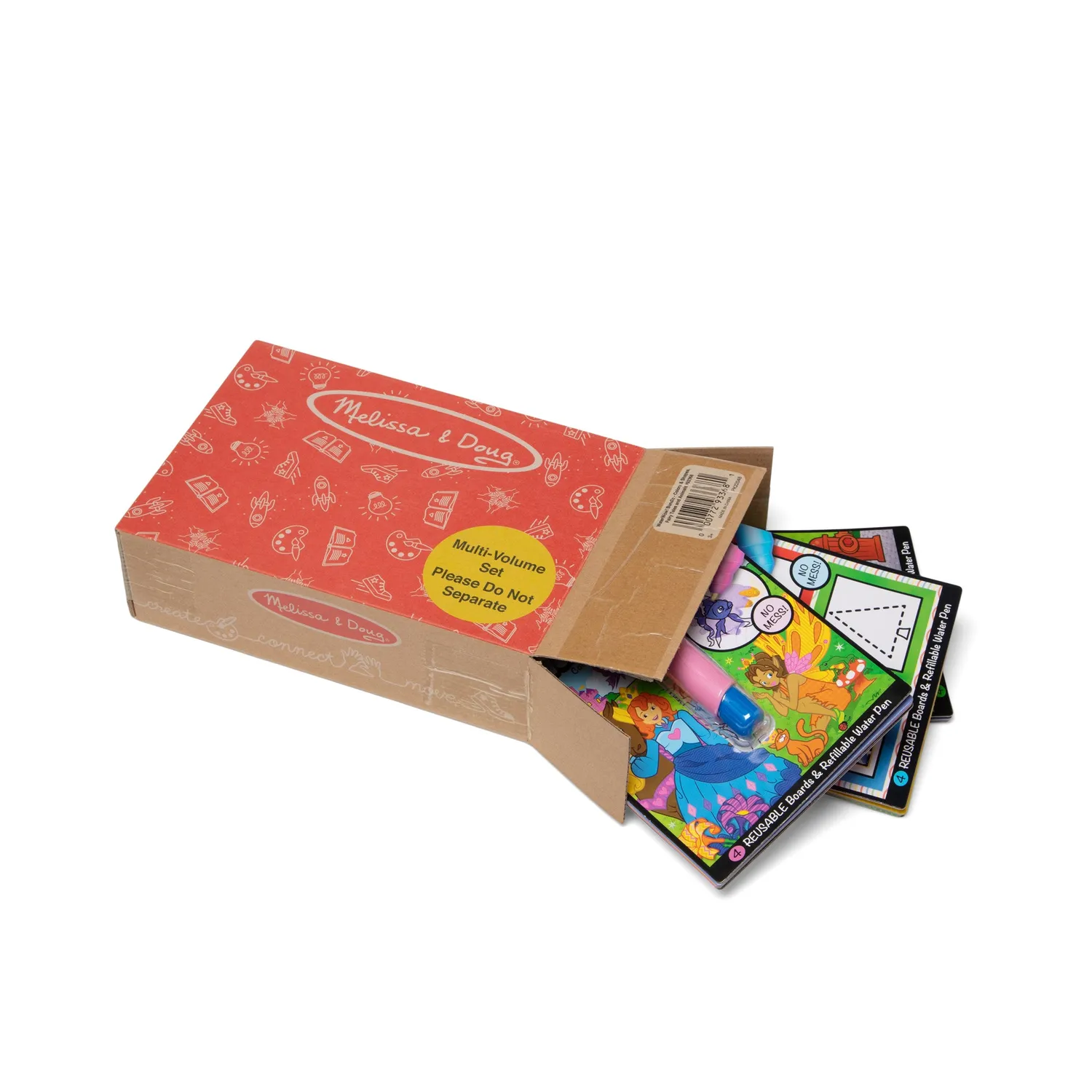 Melissa & Doug Water Wow Wassermalbuch 3er-Pack wiederverwendbar