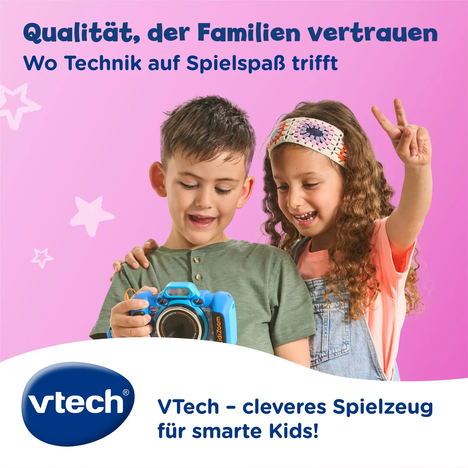 VTech KidiZoom Duo FX Kinderkamera Pink Doppel-Objektiv 5 MP