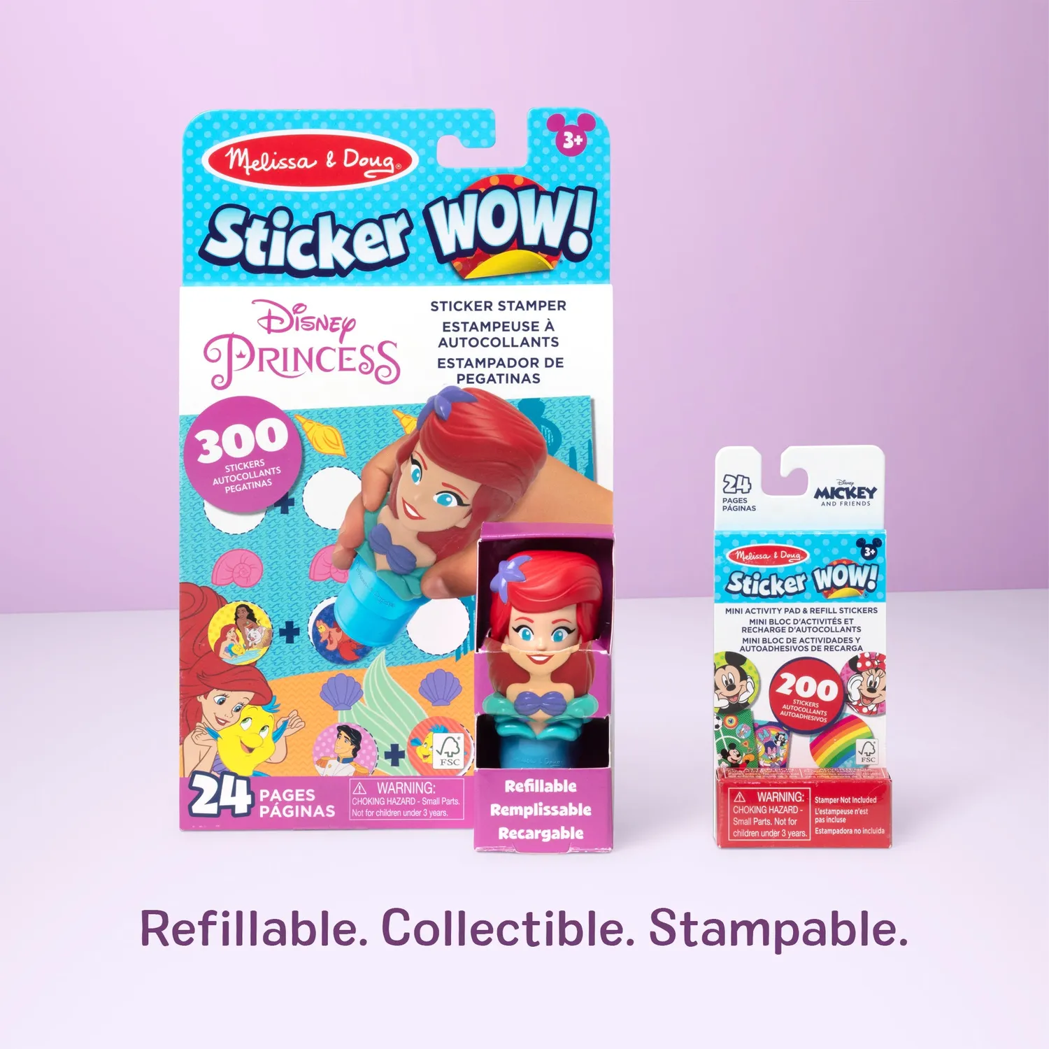 Melissa & Doug Sticker WOW Ariel Sticker-Stempel Bundle 500