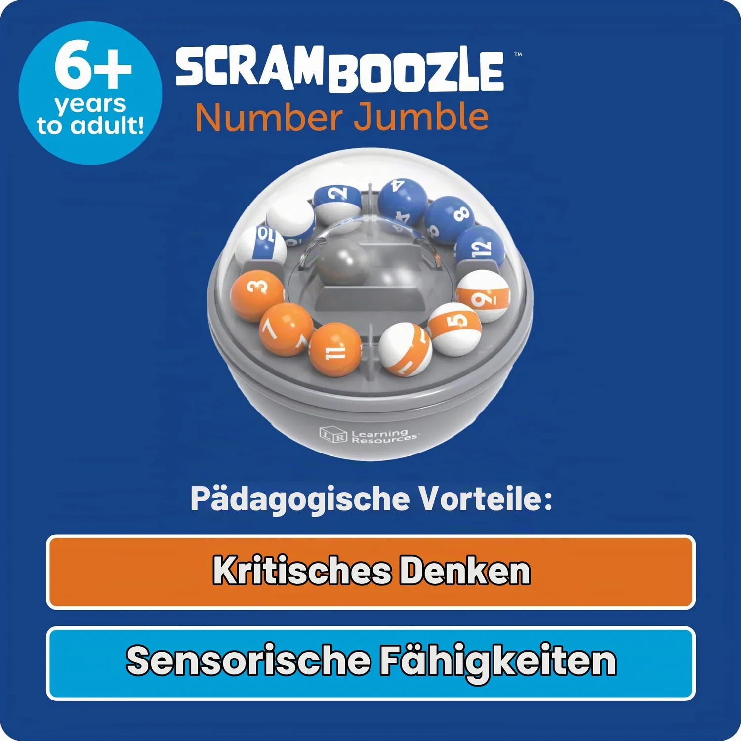 Learning Resources Scramboozle Number Jumble Puzzleball ab 6