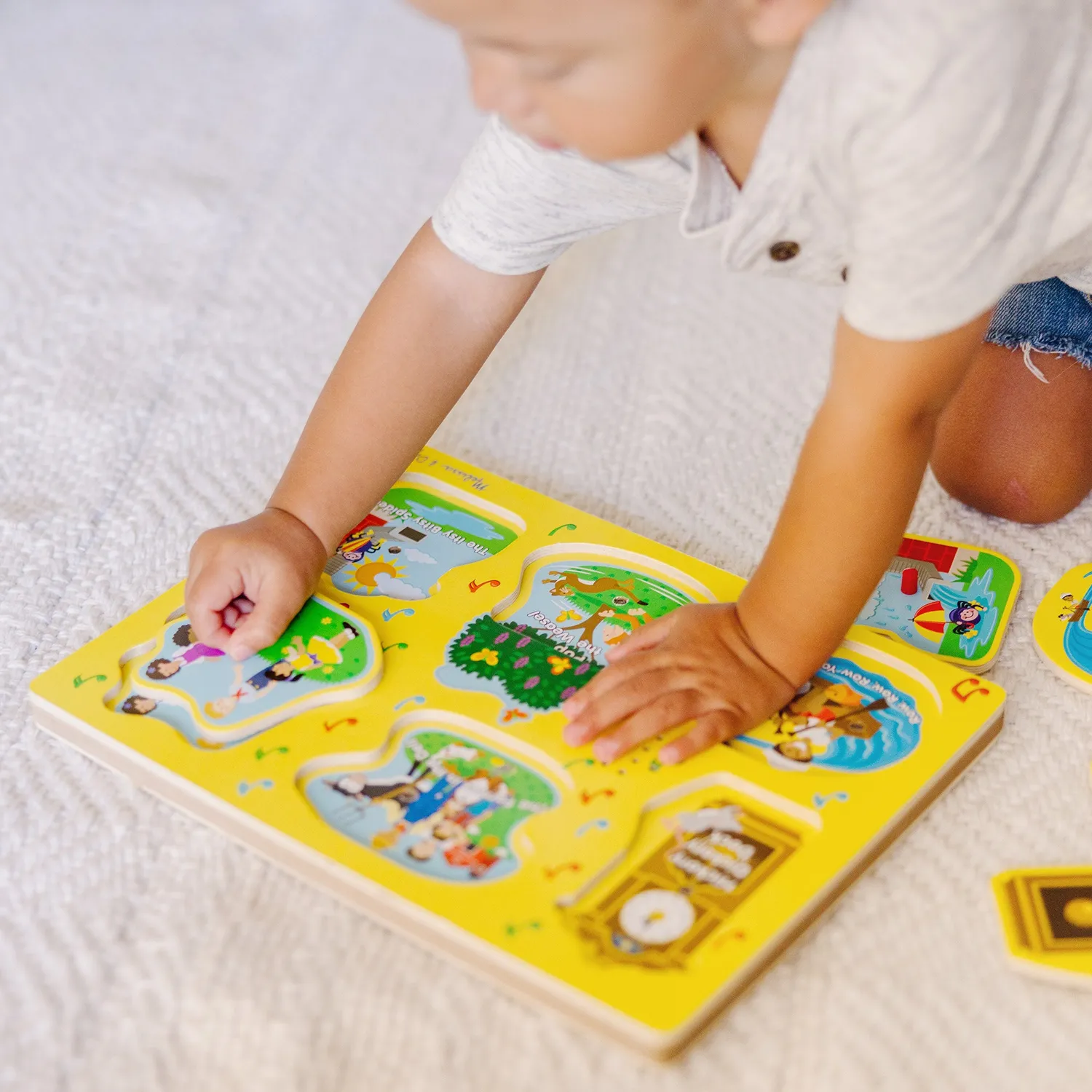 Melissa & Doug Nursery Rhymes 1 Soundpuzzle Holz 6 Teile mit Musik
