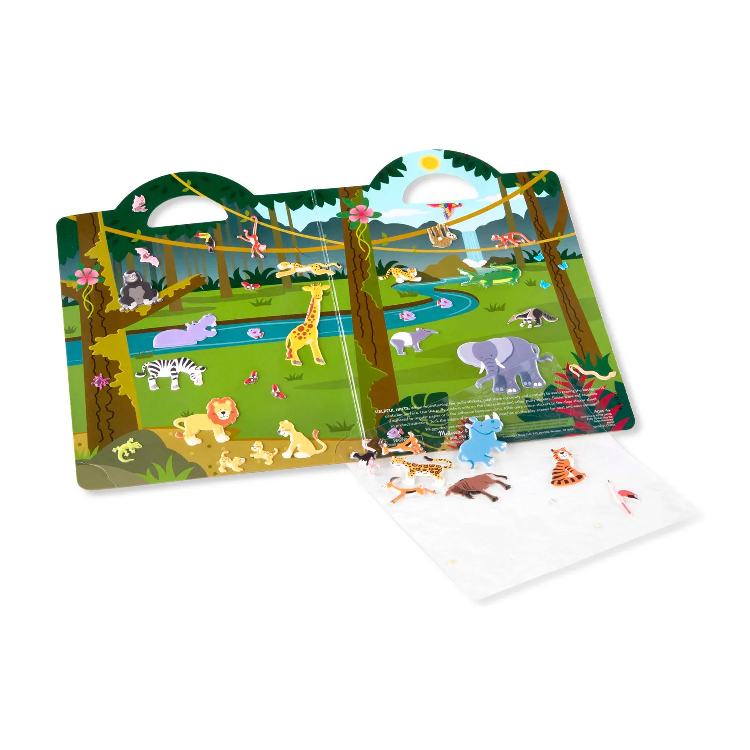Melissa & Doug Puffy Sticker Safari Stickerbuch