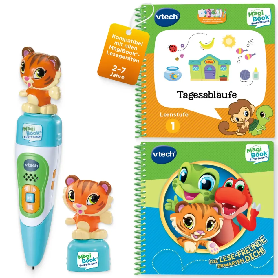 VTech MagiBook Story'Friends Starter-Set Lernstift Bücher