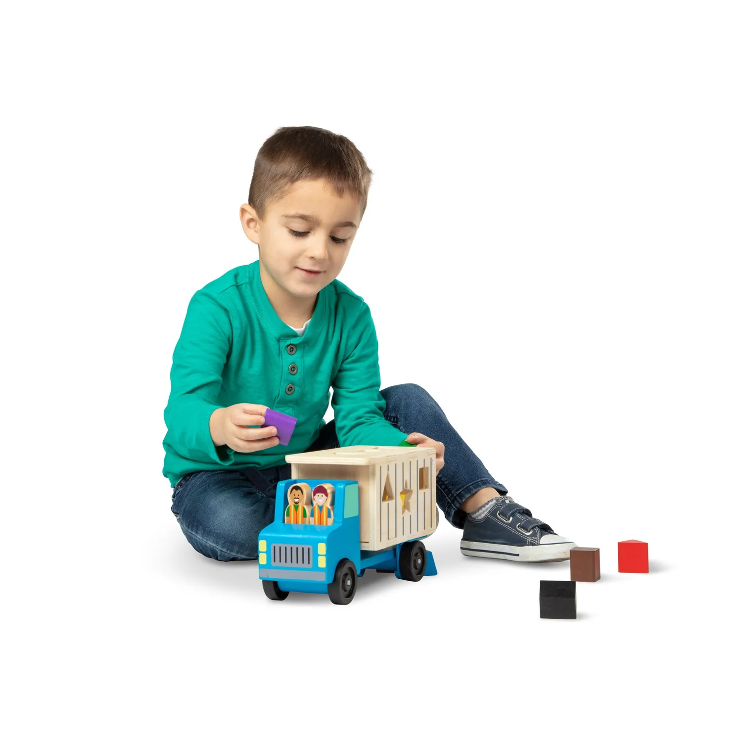 Melissa & Doug Shape-Sorting Dump Truck Kipplaster Holz