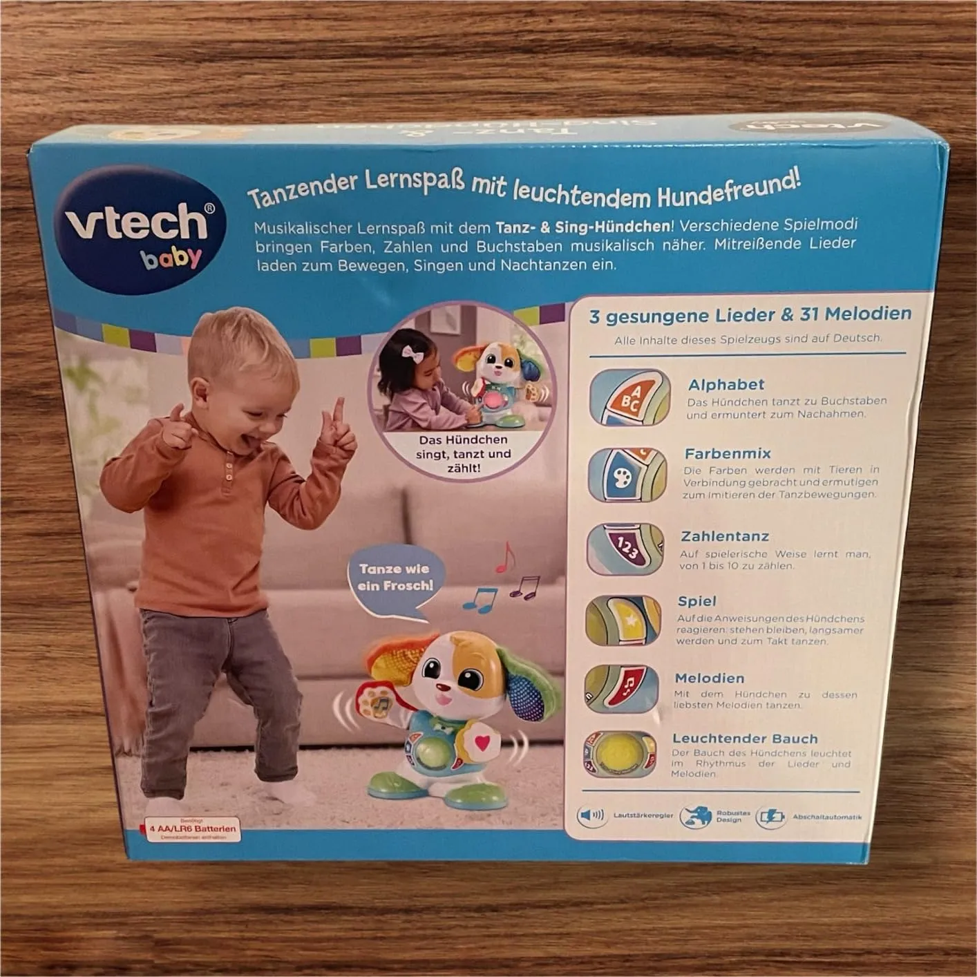 Vtech Tanz- & Sing-Hündchen Lernspielzeug Musik Farben