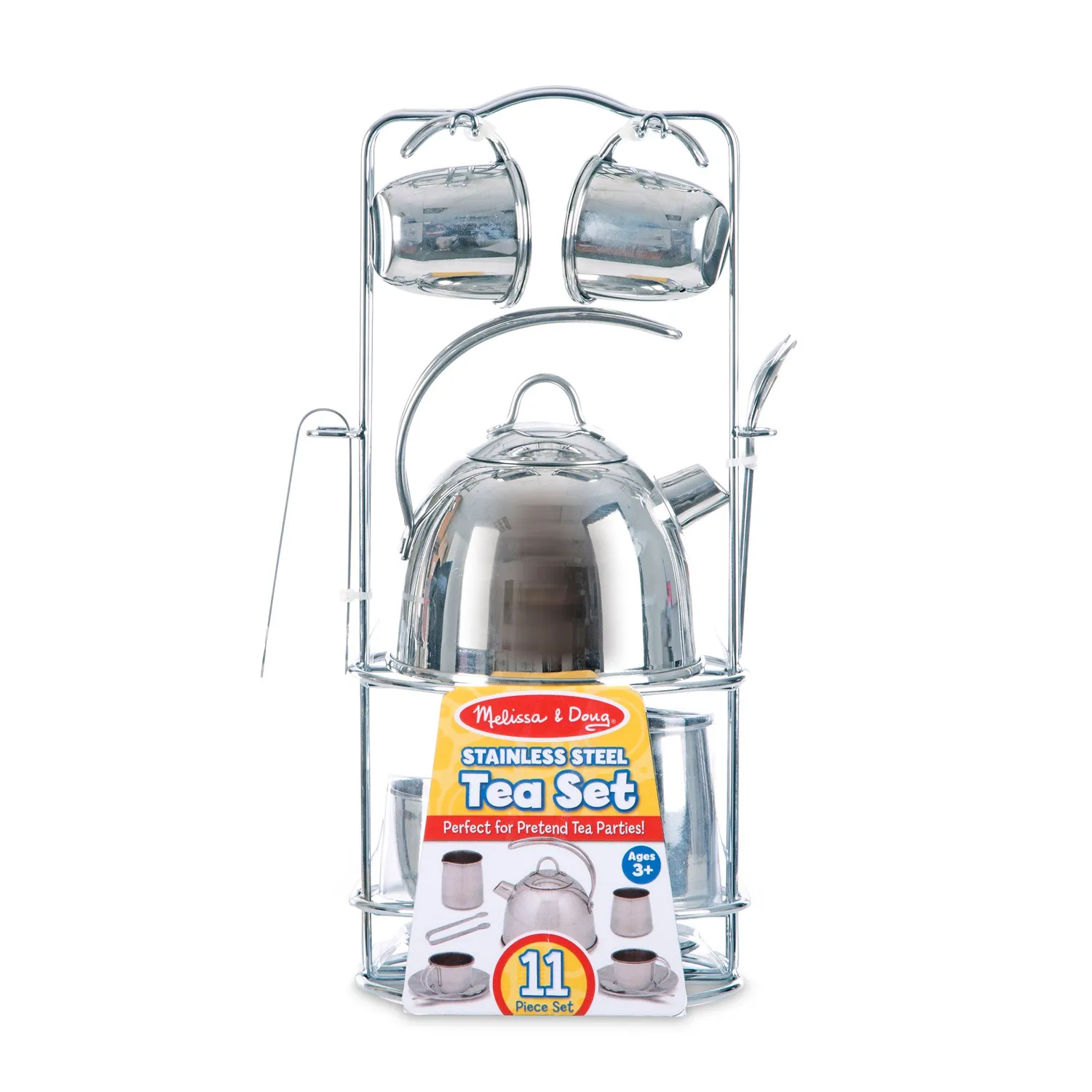 Melissa & Doug Teeservice Spielset Edelstahl