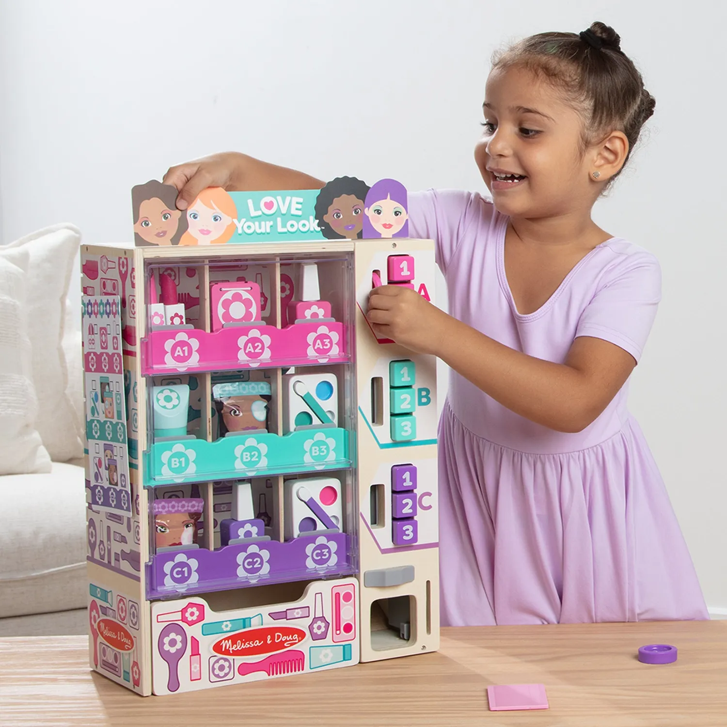 Melissa & Doug Sort Stock Select Beauty Kiosk Holzspielzeug