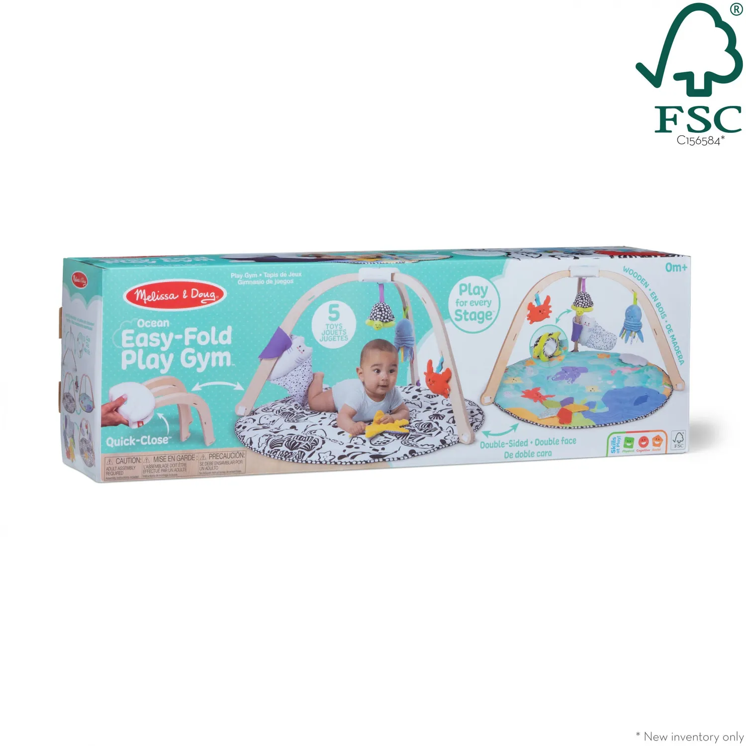 Melissa & Doug Ocean Easy-Fold Spielbogen Baby Ozean