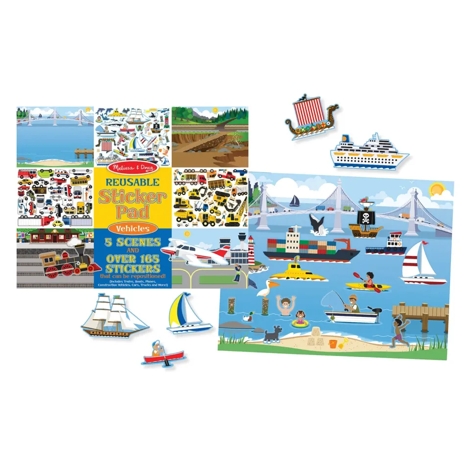 Melissa & Doug Vehicles Sticker Pad Sticker 165 Teile