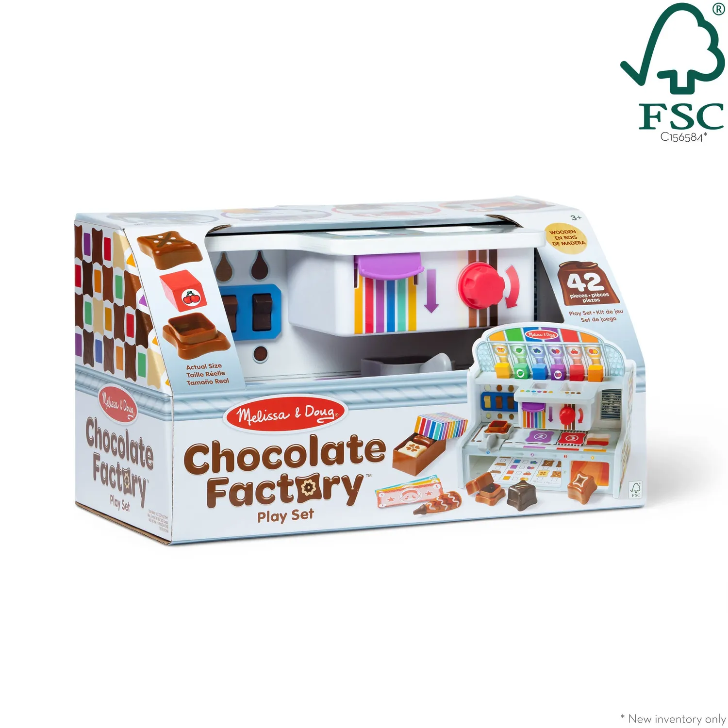 Melissa & Doug Chocolate Factory Spielset Holz Pralinen