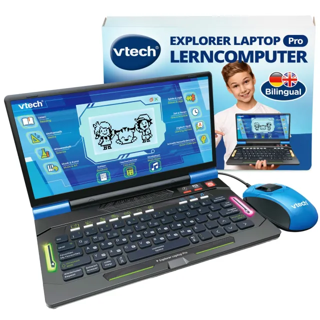 VTech Explorer Laptop Pro Lerncomputer 164 Spiele Deutsch
