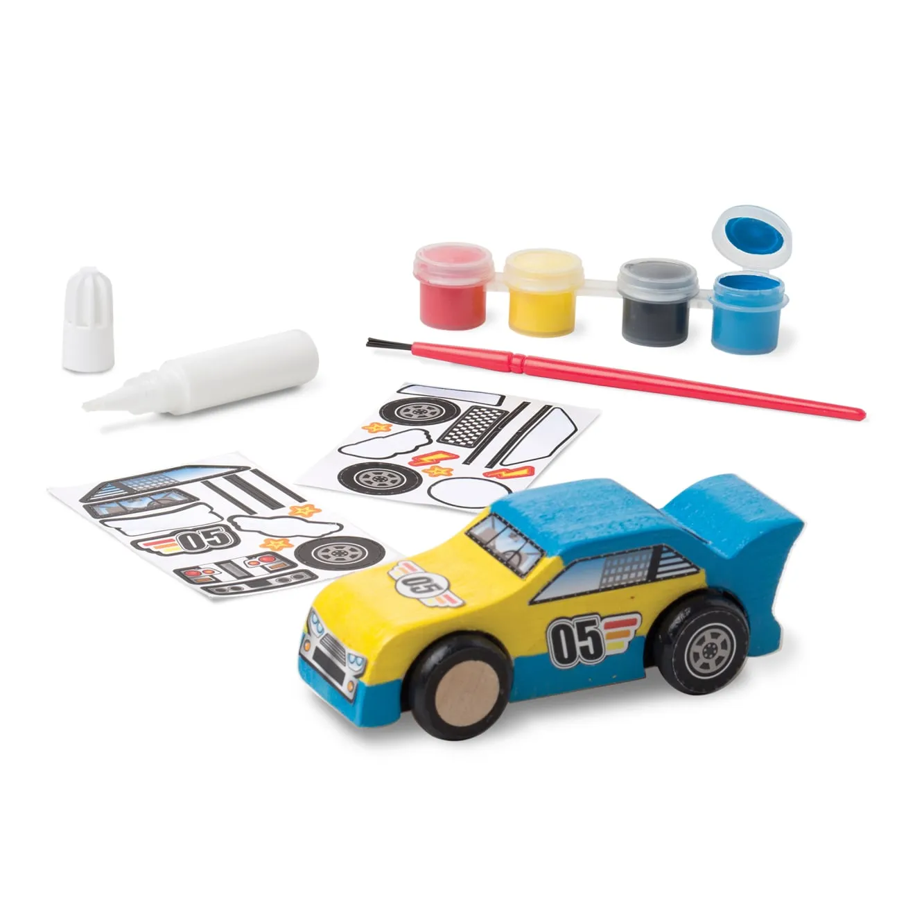 Melissa & Doug Created by Me! Race Car Bastelset Holz ab 4 Jahre