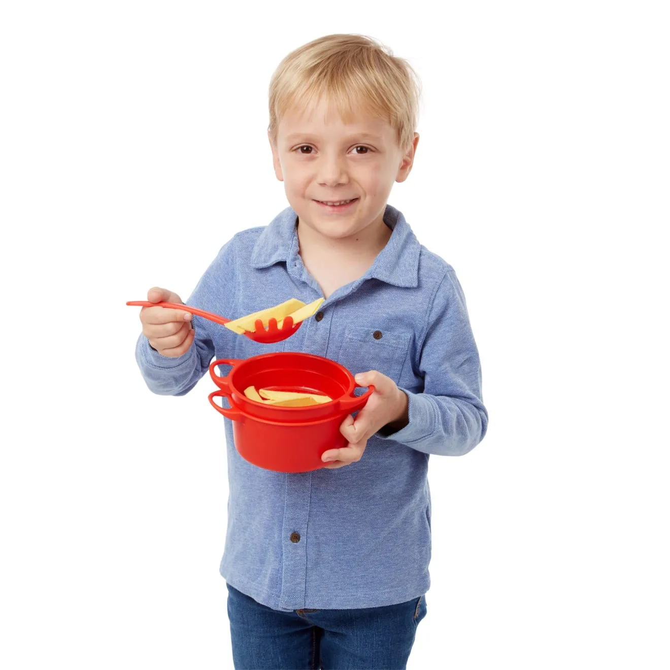 Melissa & Doug Prepare & Serve Pasta Kochset 50-teilig Filz