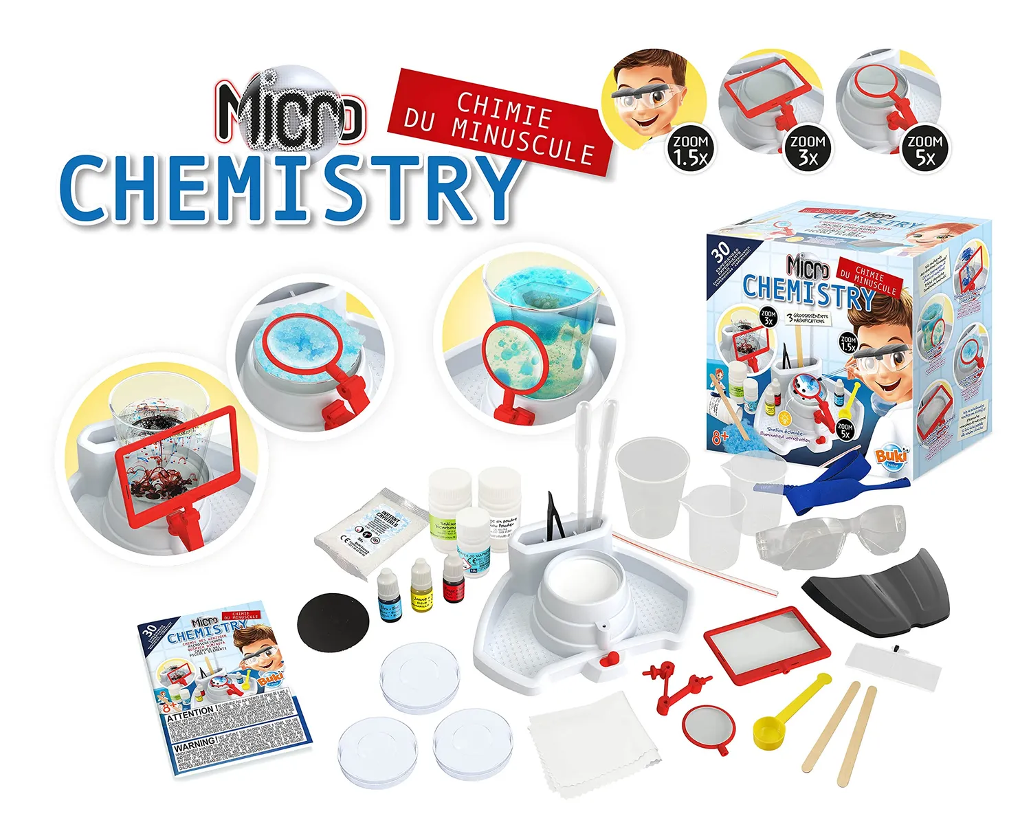 Buki Chemie des Winzigen 8367 Experimentierkasten 30x