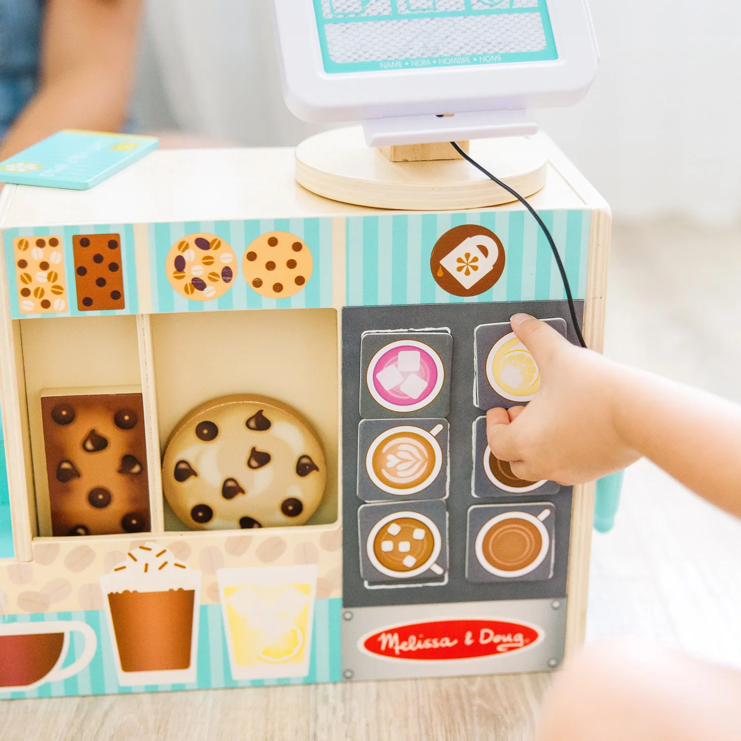 Melissa & Doug Cafe Barista Kaffeeshop Holz 35-tlg