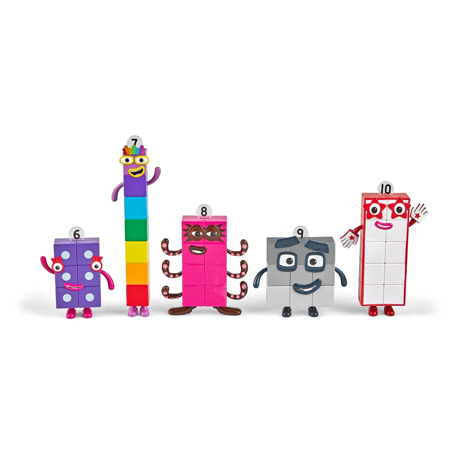 Learning Resources Numberblocks Freunde Sechs bis Zehn Spielfiguren 5er Set