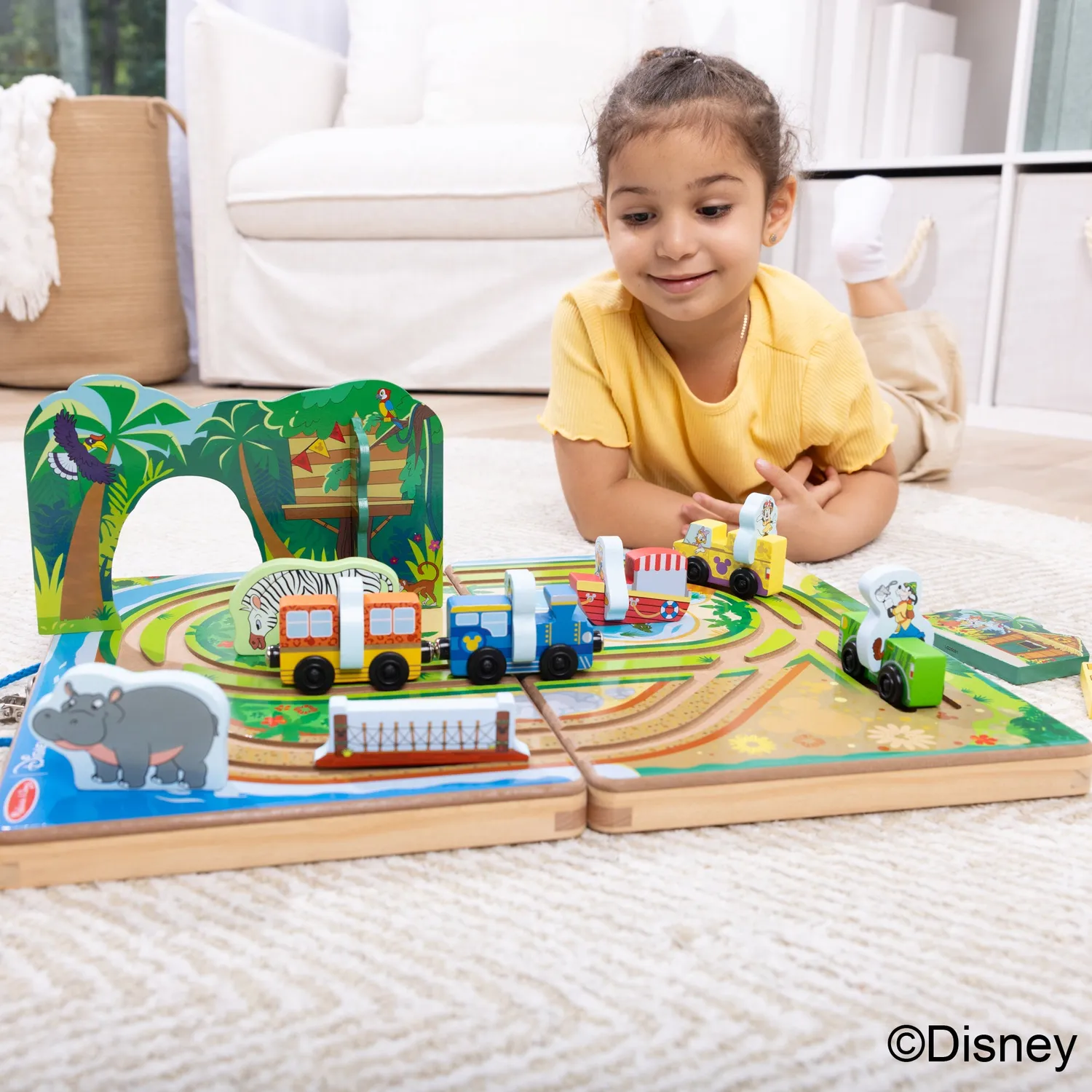 Melissa & Doug Disney Take-Along Safari Holzspielset Koffer