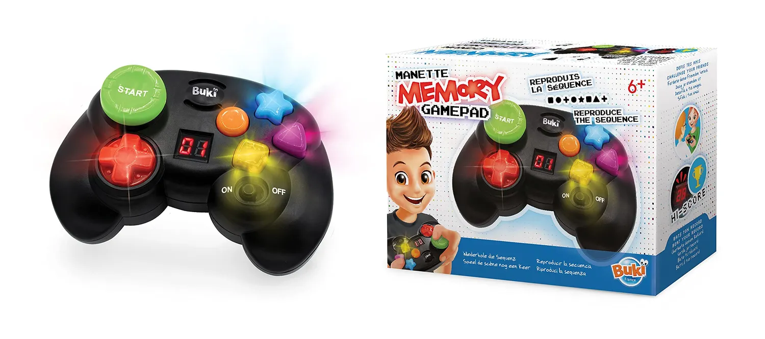 Buki 6209 Gamepad Memory Gedächtnisspiel mit Sound