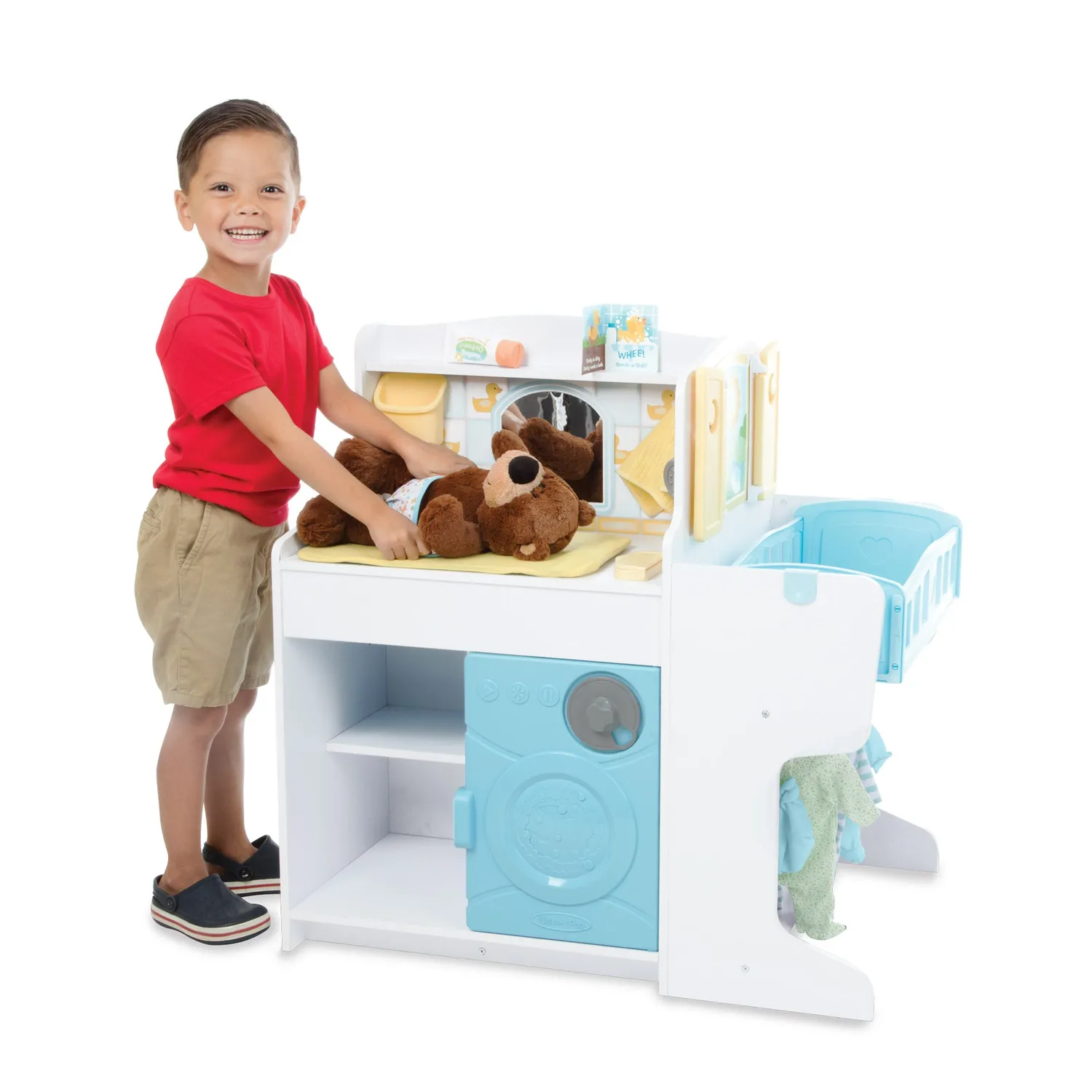 Melissa & Doug Mine to Love Baby Puppenstation Holz